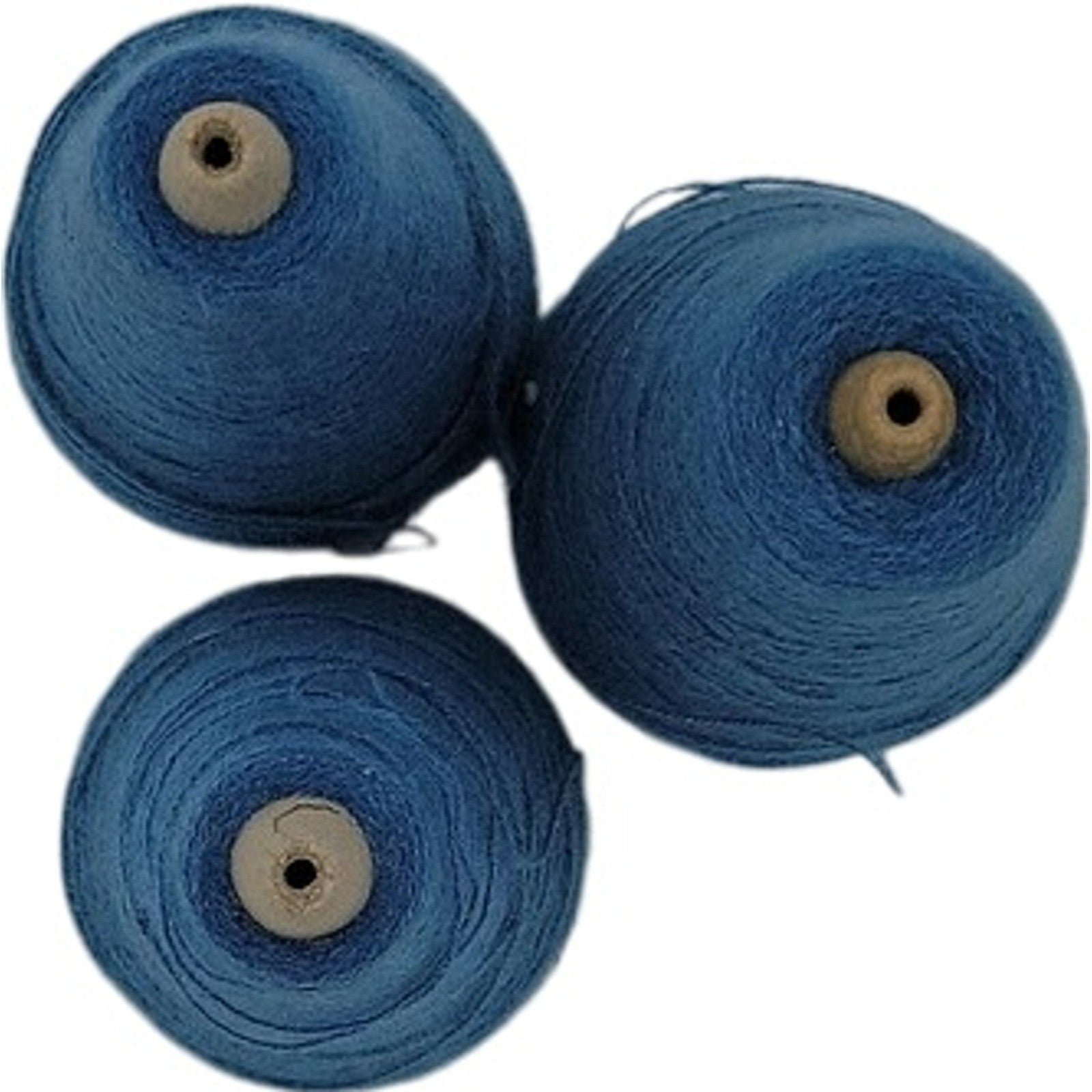 Vintage Templon 2/24 Acrylic Cone Yarn Blue Heather S-83353 Lot of 3