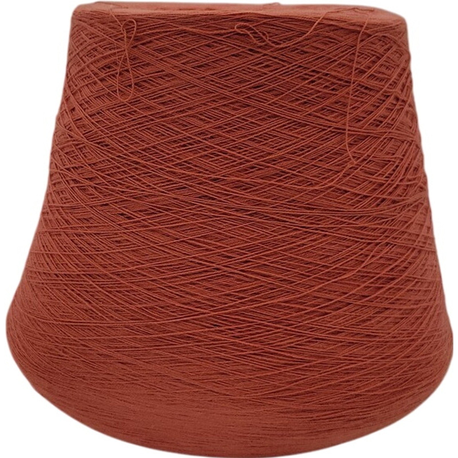 Vintage Spectrum Dyed Yarns 20/2 Karded Cotton Cone Spice Rust Orange Lot 628533