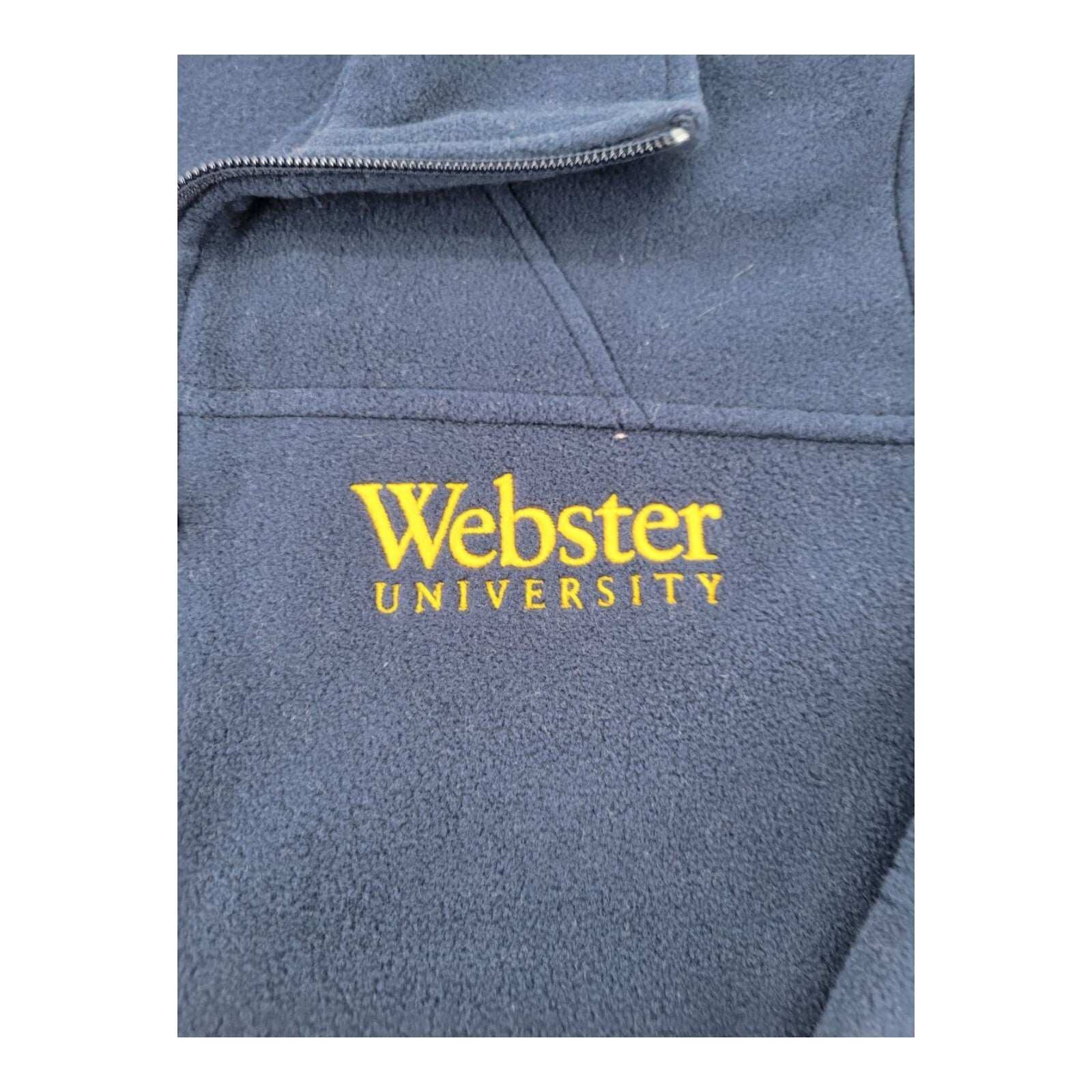 Columbia Sportswear Navy Blue Webster University Fleece Jacket Womens Small