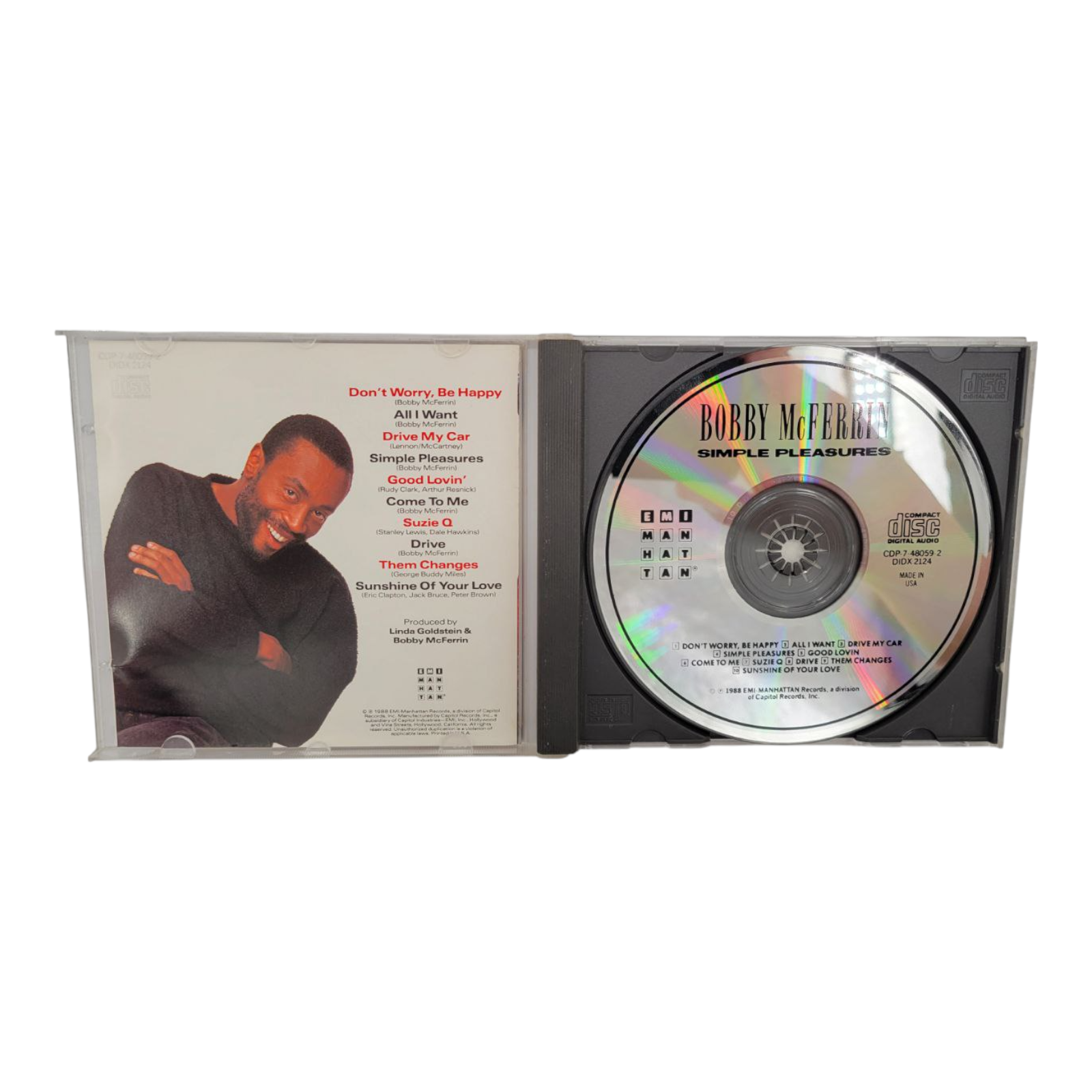 Bobby McFerrin Simple Pleasures and Blues Classics Three CD Music Bundle