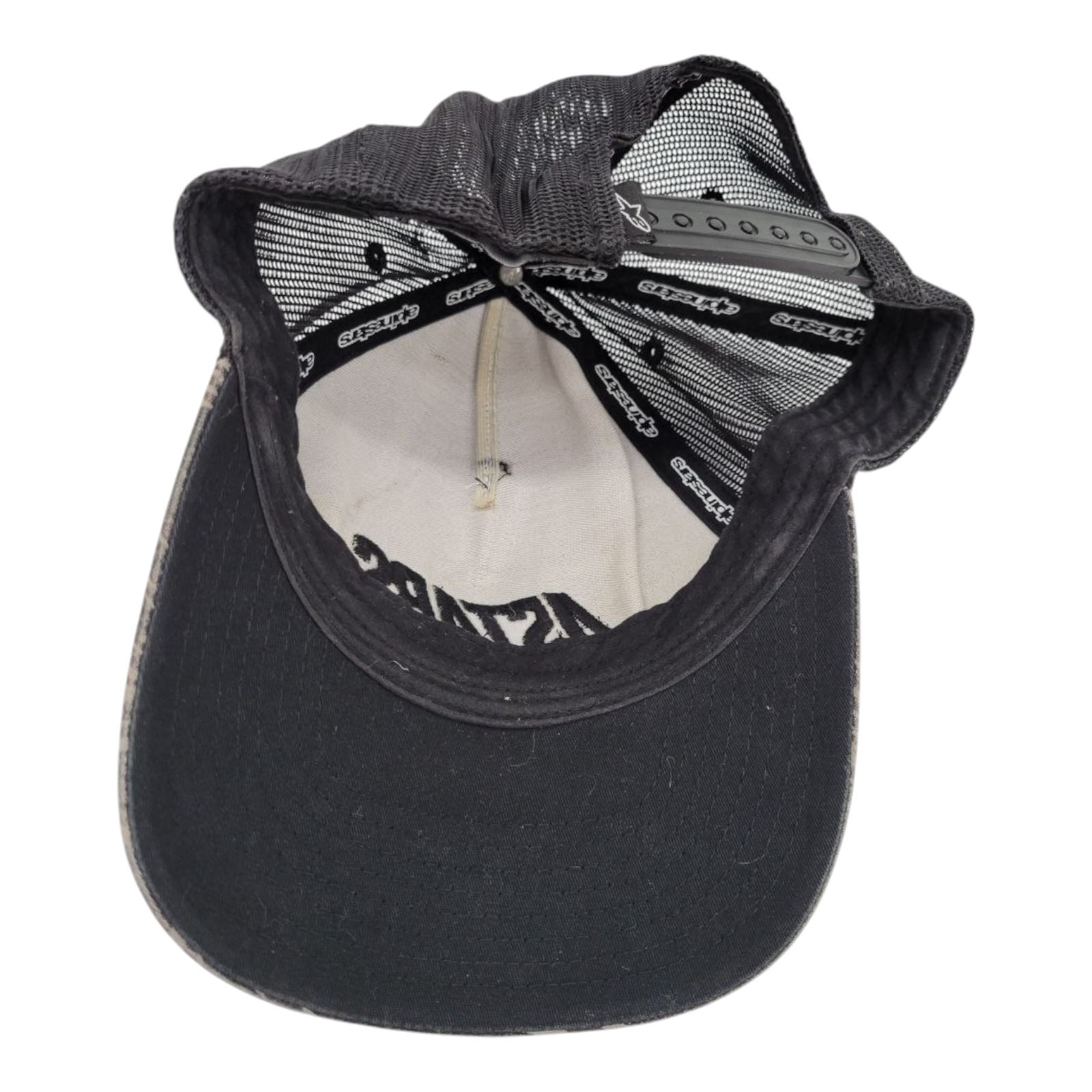 Alpinestars AStars Camo Trucker Hat Black Gray Mesh Snapback One Size