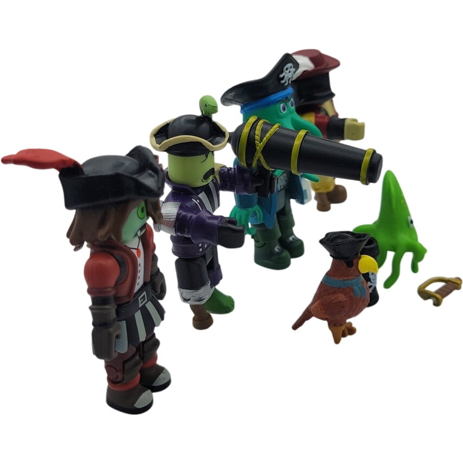 Roblox Action Collection Pirate Showdown 4 Figure Pack Loose with Accessories