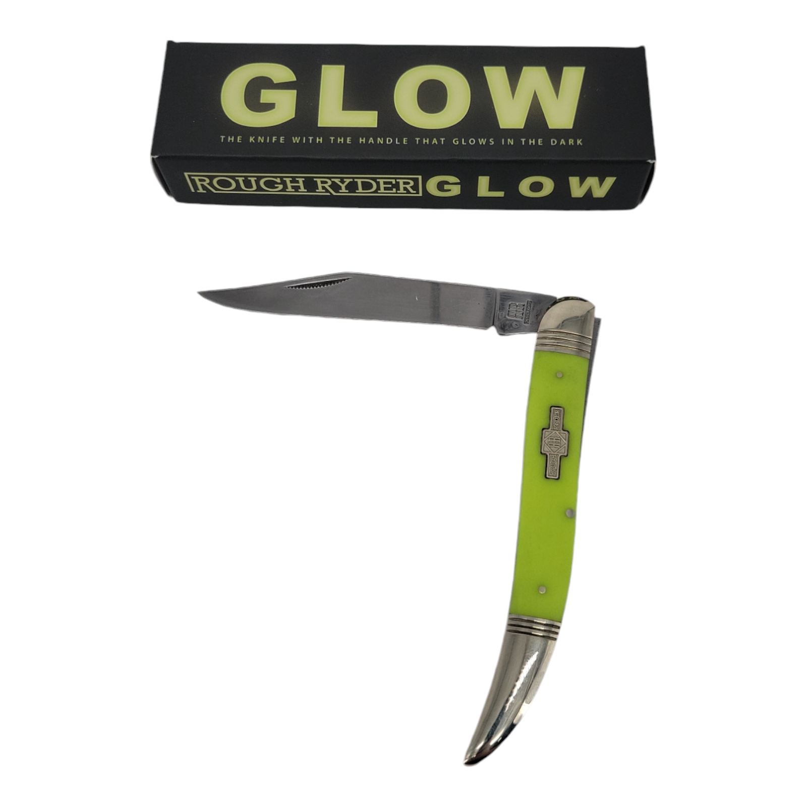 Rough Ryder Large Toothpick Glow 4.88" Closed Mirror Finish 440 Stainless Blade