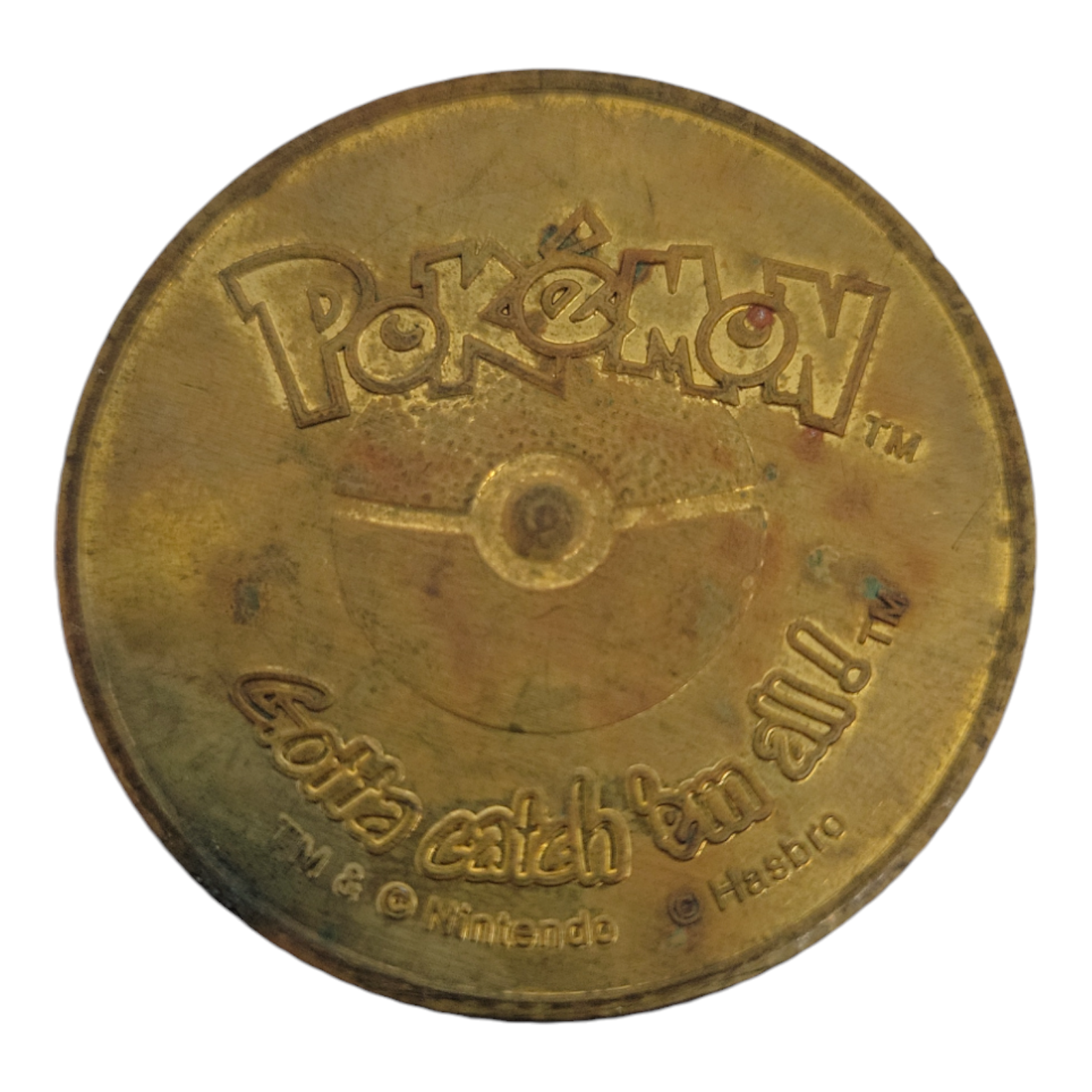 1999 Vintage Nintendo Hasbro Pokemon Battle Coin Gold Nidoking #34