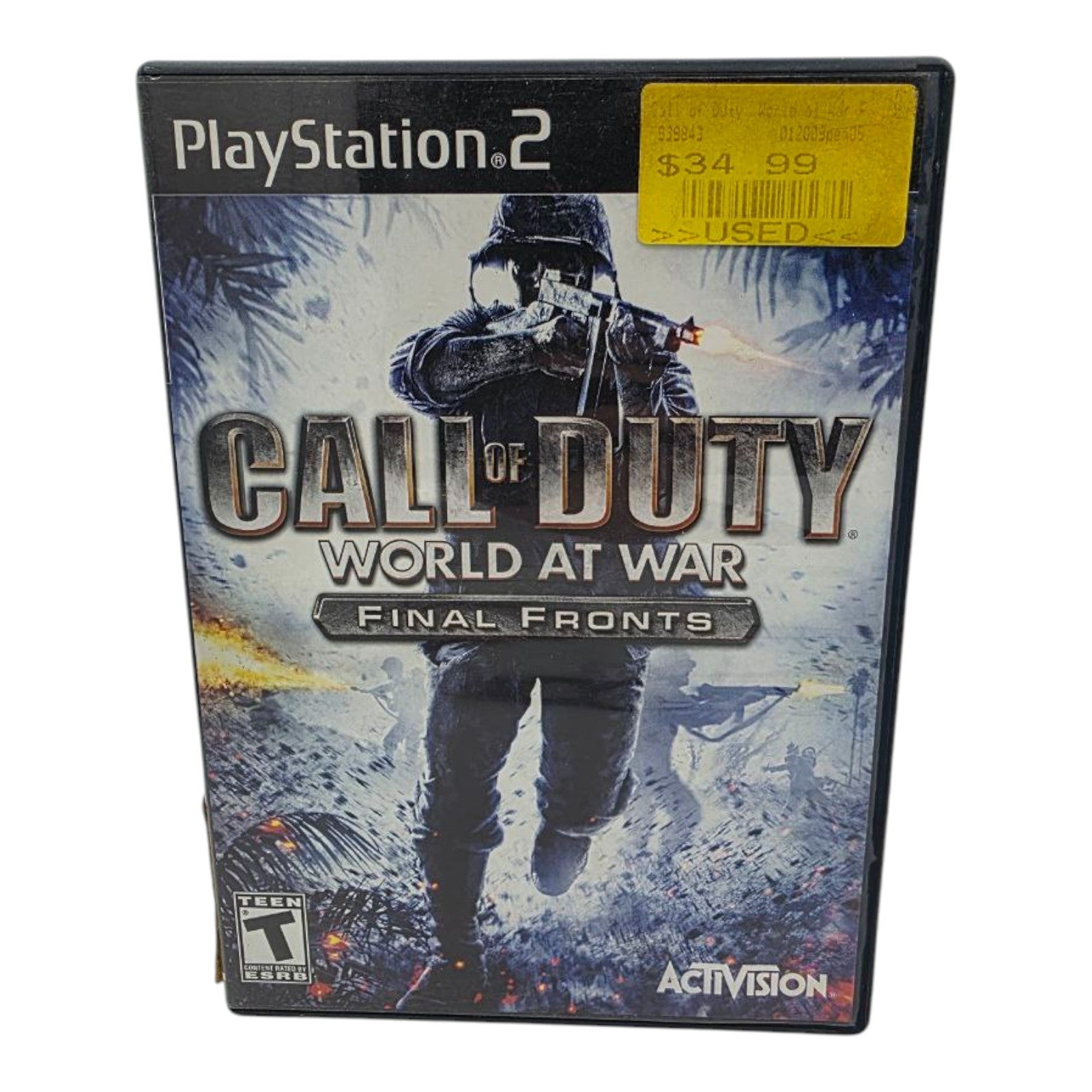 Call of Duty World at War Final Fronts Sony PlayStation 2 PS2 Complete Tested
