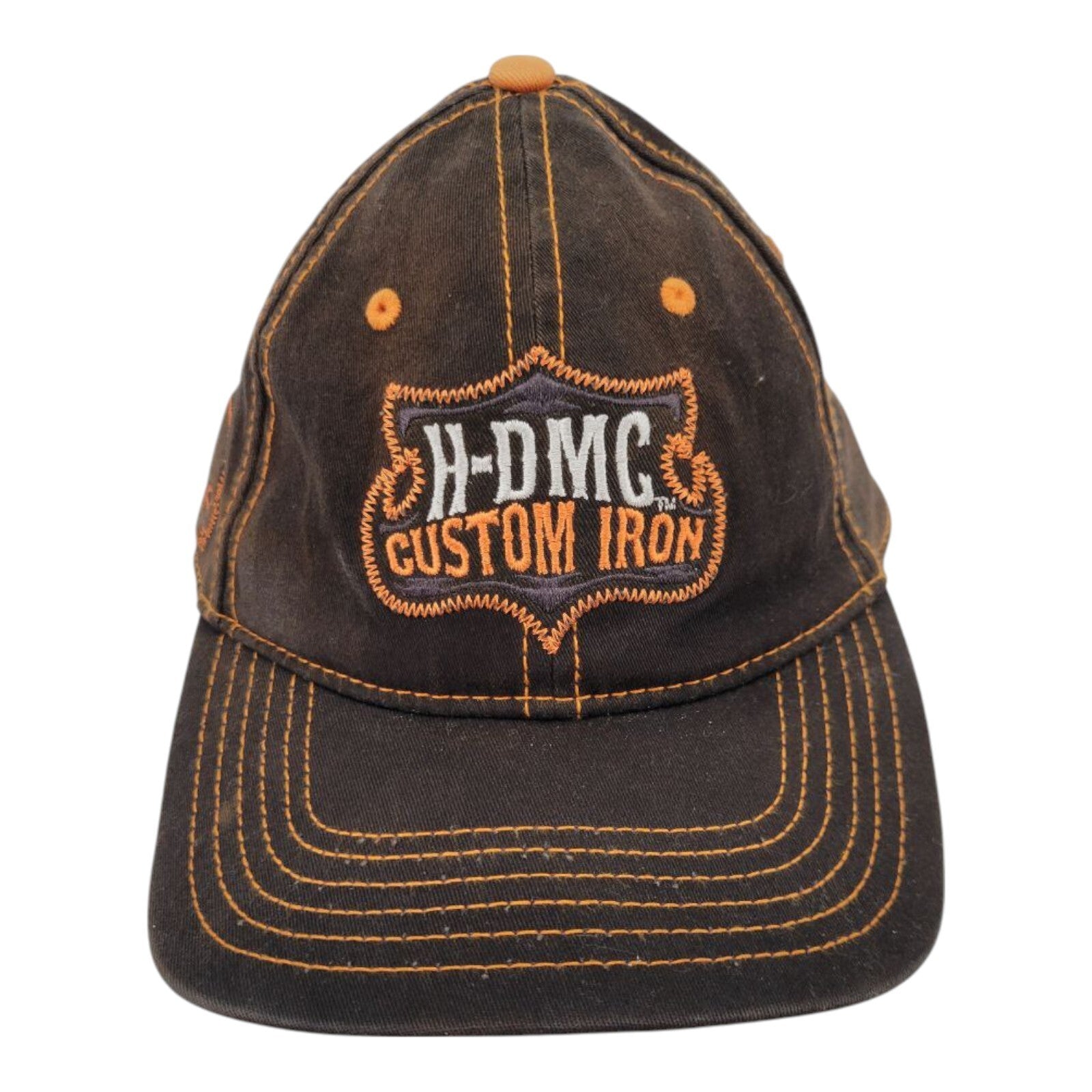 Harley Davidson HDMC Custom Iron Motorcycle Trucker Flex Fit Hat Black