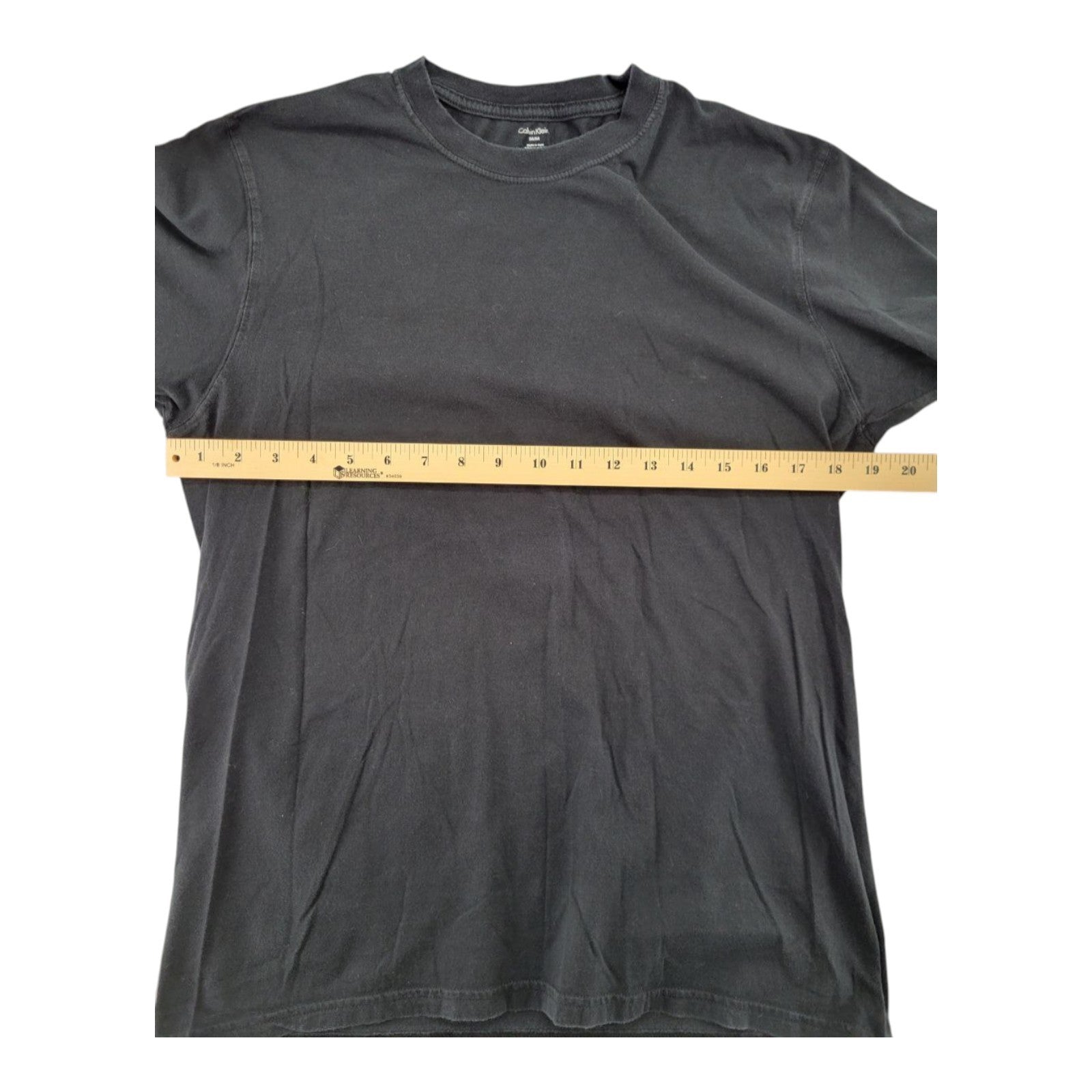 Calvin Klein Men's Black Crew Neck T-Shirt Short Sleeve 100% Cotton Size M