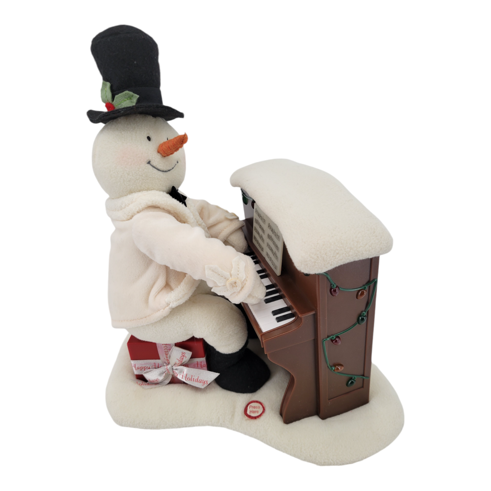 Hallmark Jingle Pals Animated Snowman Playing Piano Musical Holiday Decoration