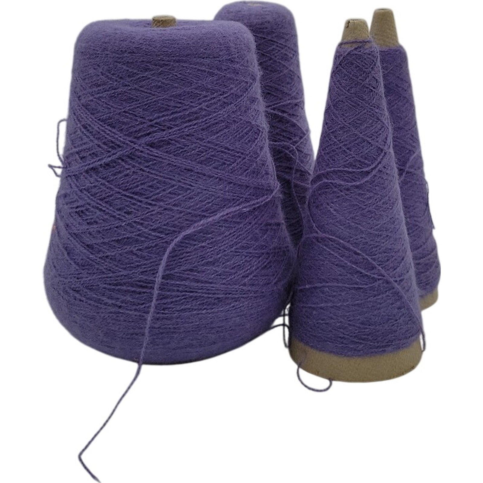 Vintage Templon 2/24 Blueberry O/N Weaving Knitting Cone Yarn Lot of 4
