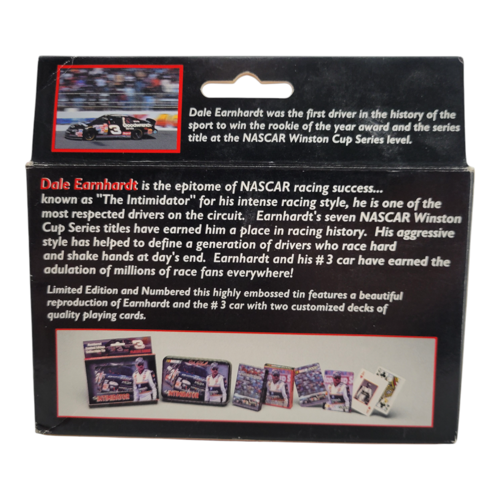 Dale Earnhardt Nascar The Intimidator Limited Edition Playing Cards 2 Deck Set