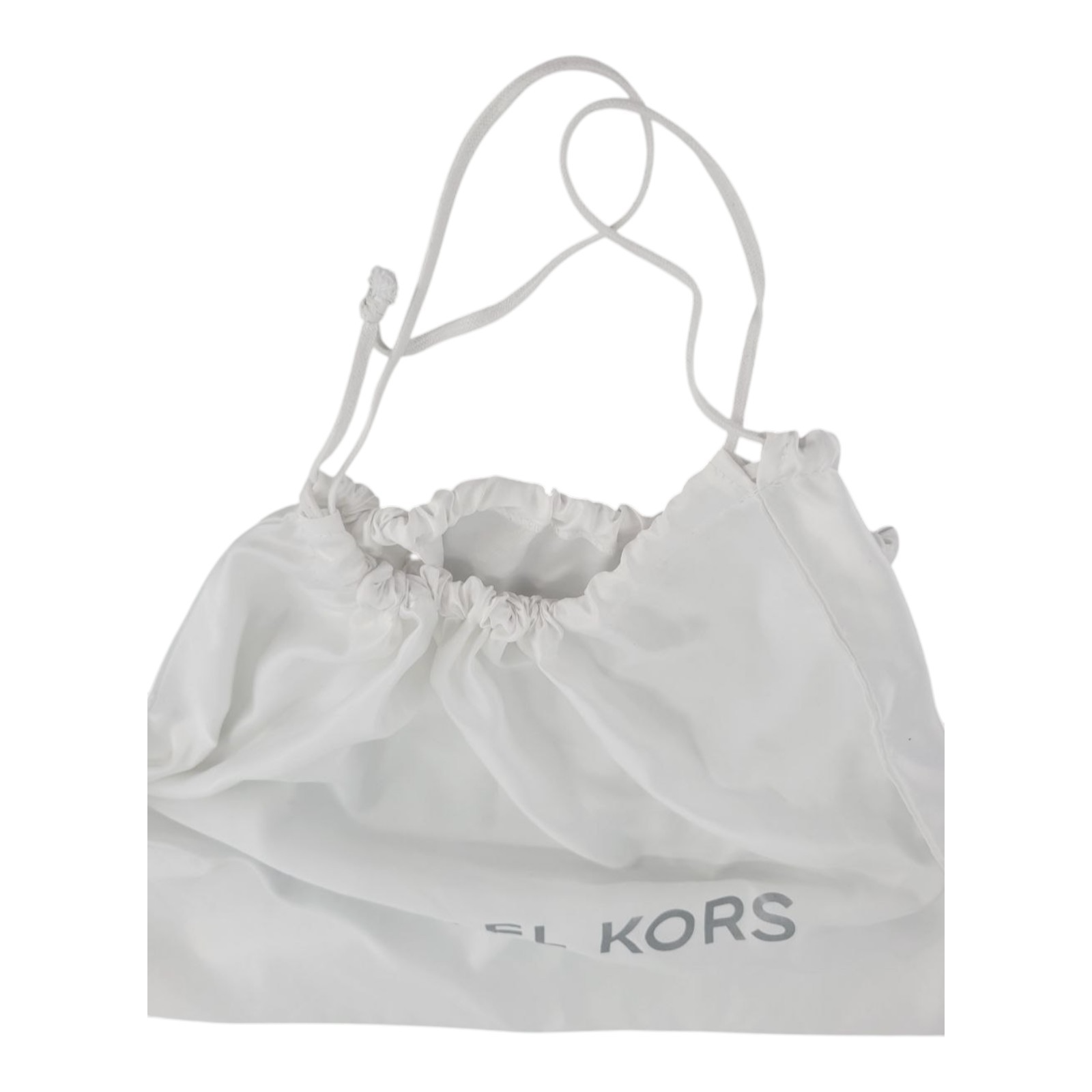 Michael Kors White Logo Dust Bag Drawstring Storage Pouch 21 In x 22 In