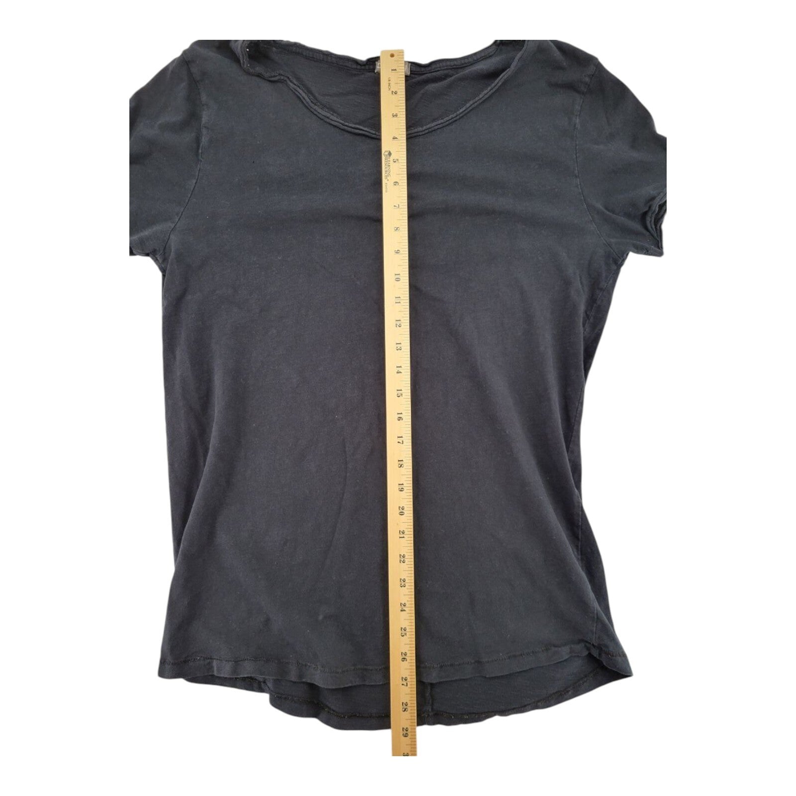 H&M Divided Black T-Shirt Womens Short Sleeve Basic Tee Size Small