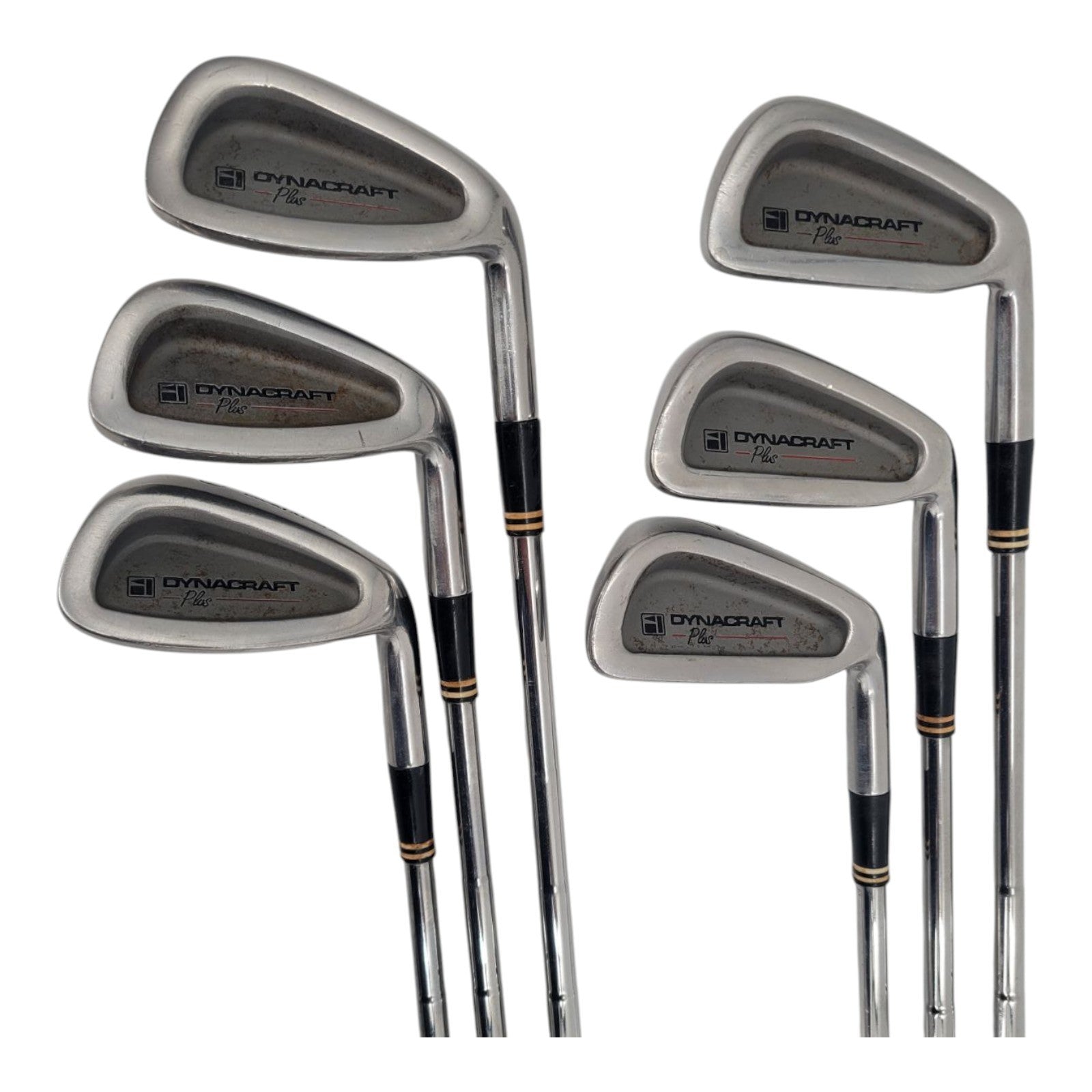 Dynacraft Plus RH Iron Set 5-9 PW TT Lite Steel Golf Pride 6 Club Bundle