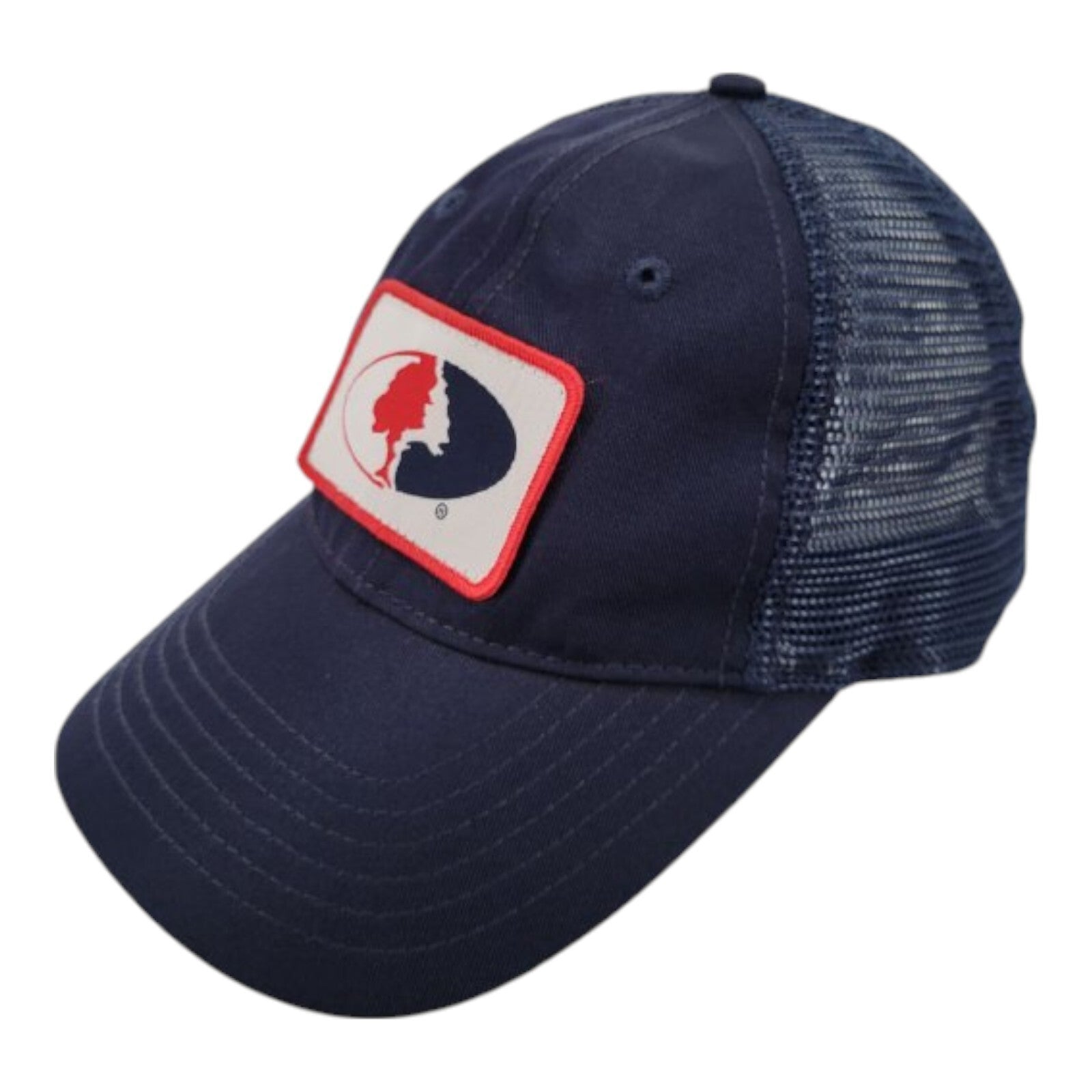 Mossy Oak by Colosseum Navy Blue Mesh Trucker Snapback Hat One Size