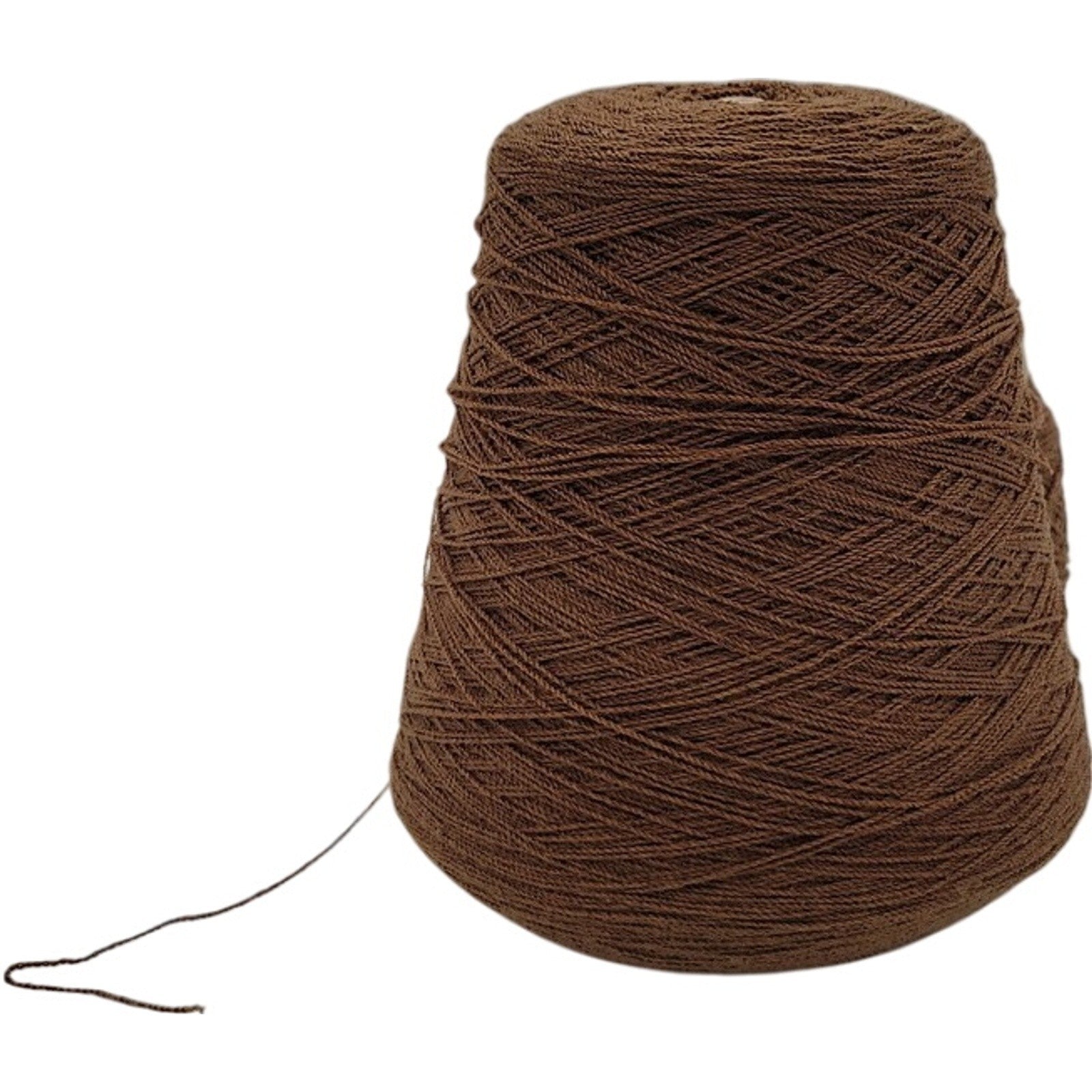Vintage Templon & Sunray Yarns 2/24 Brown Acrylic Blend Cone Yarn Lot of 2