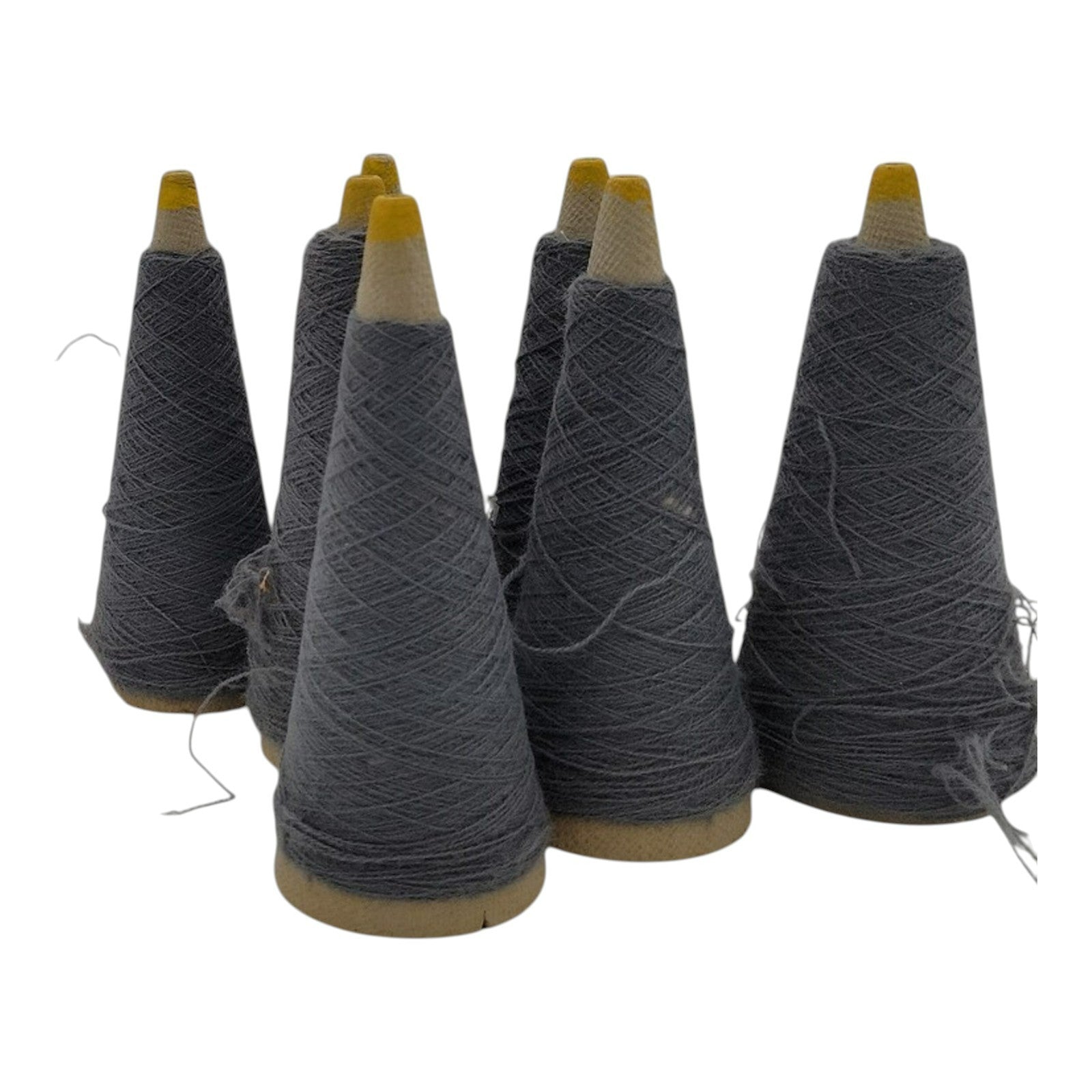 Vintage Templon UN Flannel 2/24 Acrylic Weaving Knitting Cone Yarn Lot of 7