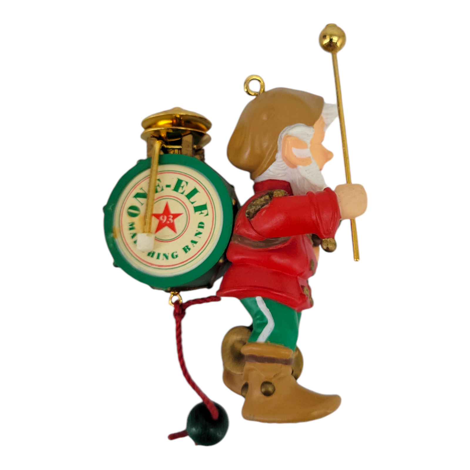 1993 Hallmark Keepsake Ornament One Elf Marching Band Christmas Collectible