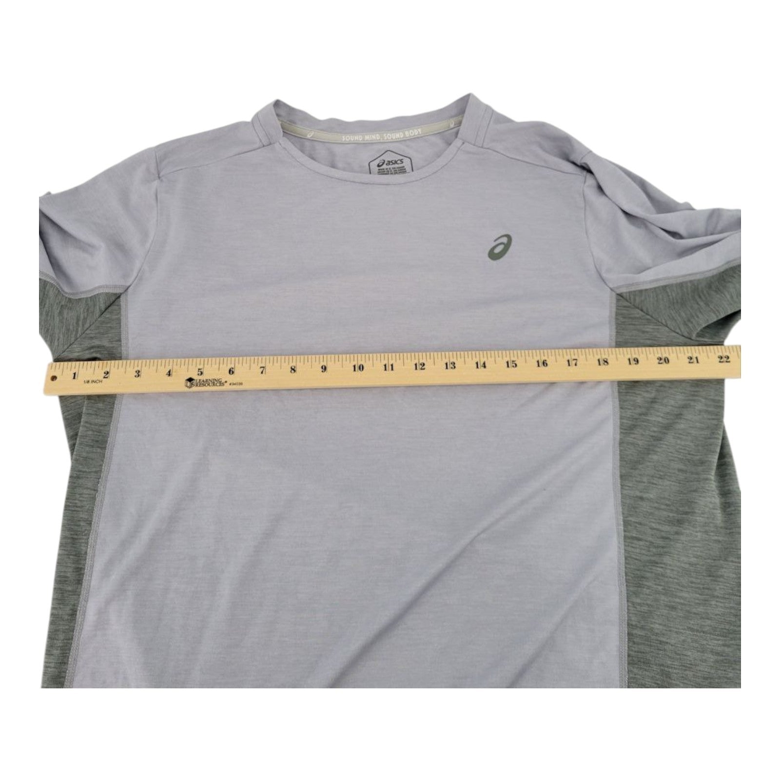 ASICS Men's Gray Activewear Shirt Long Sleeve Athletic Training Tee