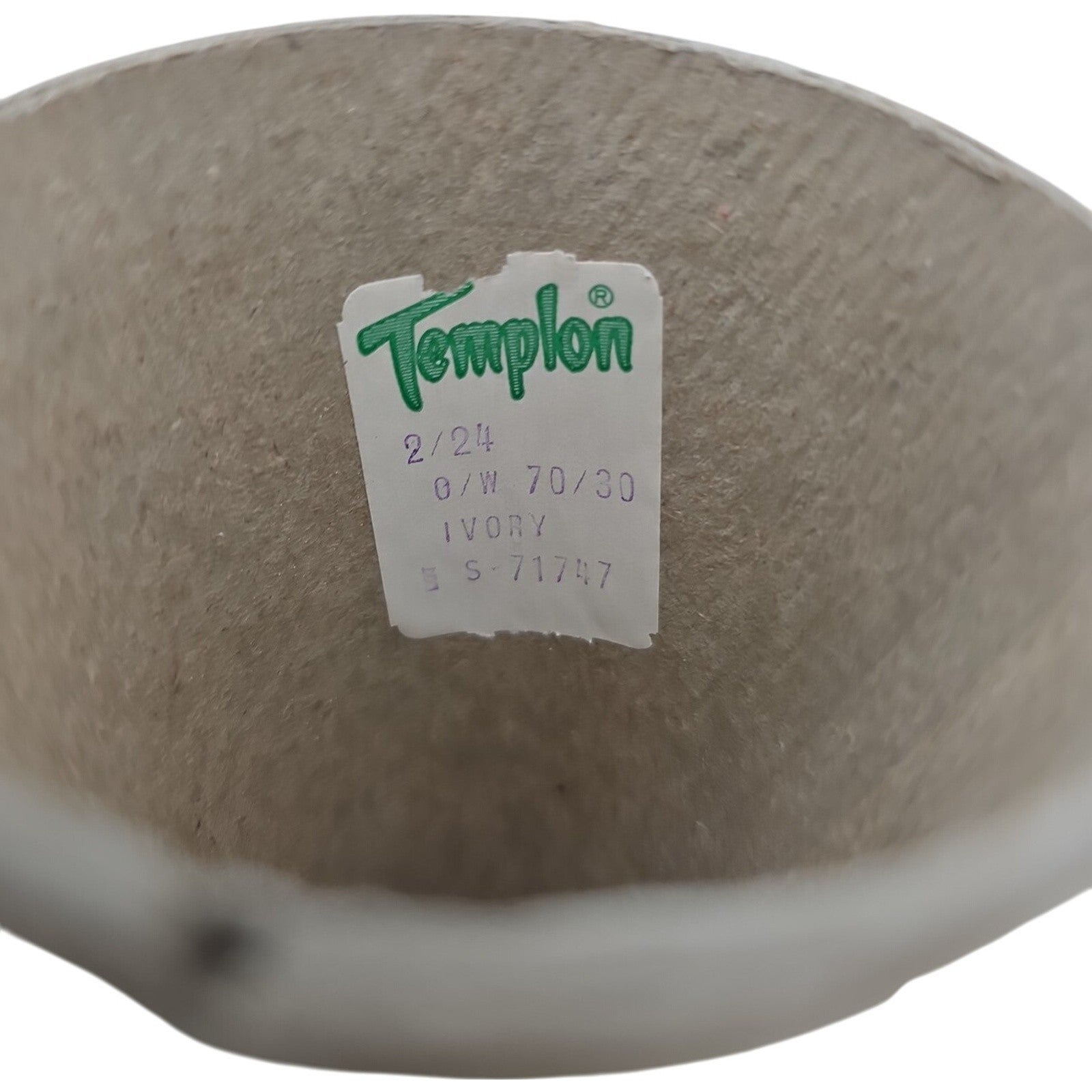 Vintage Templon 2/24 Wool Blend 70/30 Ivory Yarn Cone Lot S-71747 Lot of 3