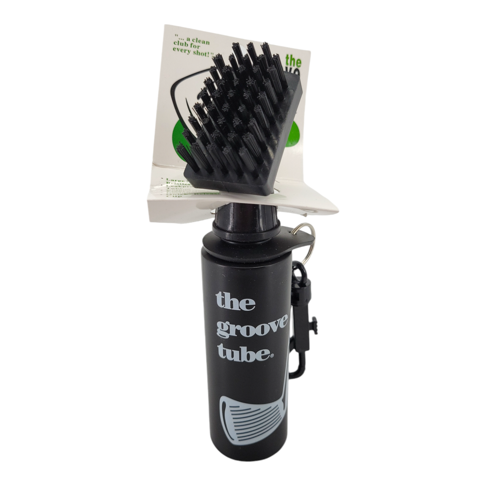 The Groove Tube Squeeze Bottle with Screw-On Brush Attachment for Easy Cleaning