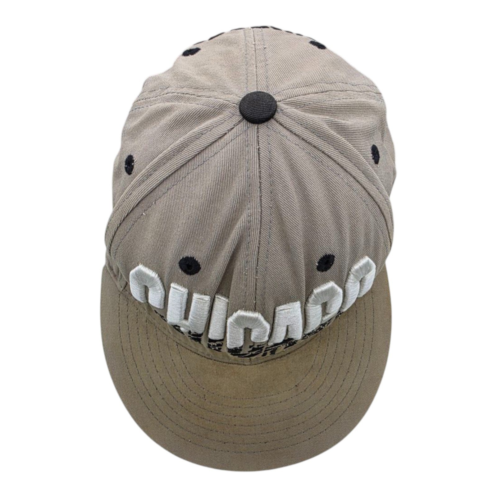KBethos Chicago Snapback Hat Brown Zebra Print Brim Adjustable Cap One Size