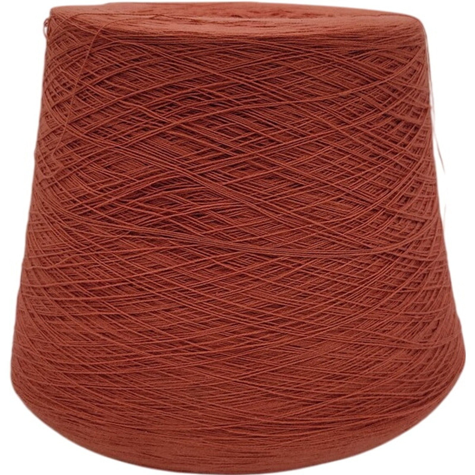 Vintage Spectrum Dyed Yarns 20/2 Karded Cotton Cone Spice Rust Orange Lot 628533