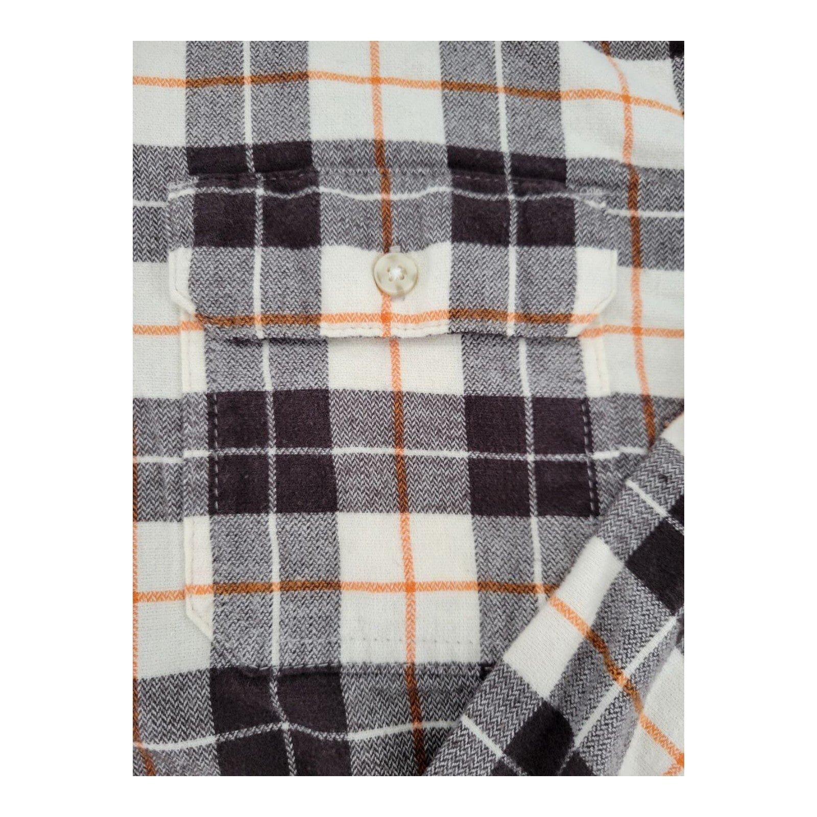 Goodfellow & Co Standard Mens Flannel Button Up Long Sleeves Shirt Size L