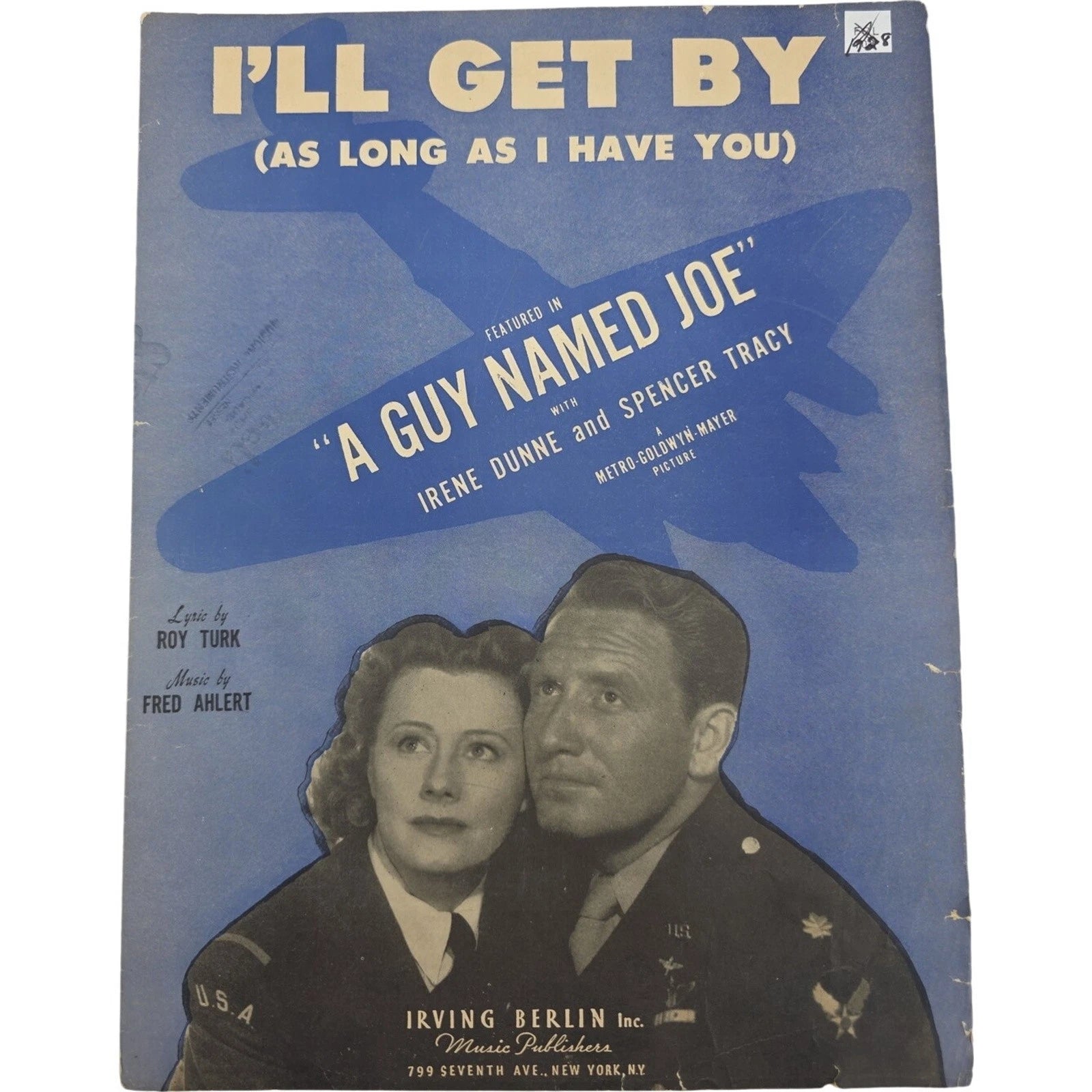 I’ll Get By As Long As I Have You 1943 Sheet Music featured in A Guy Named Joe