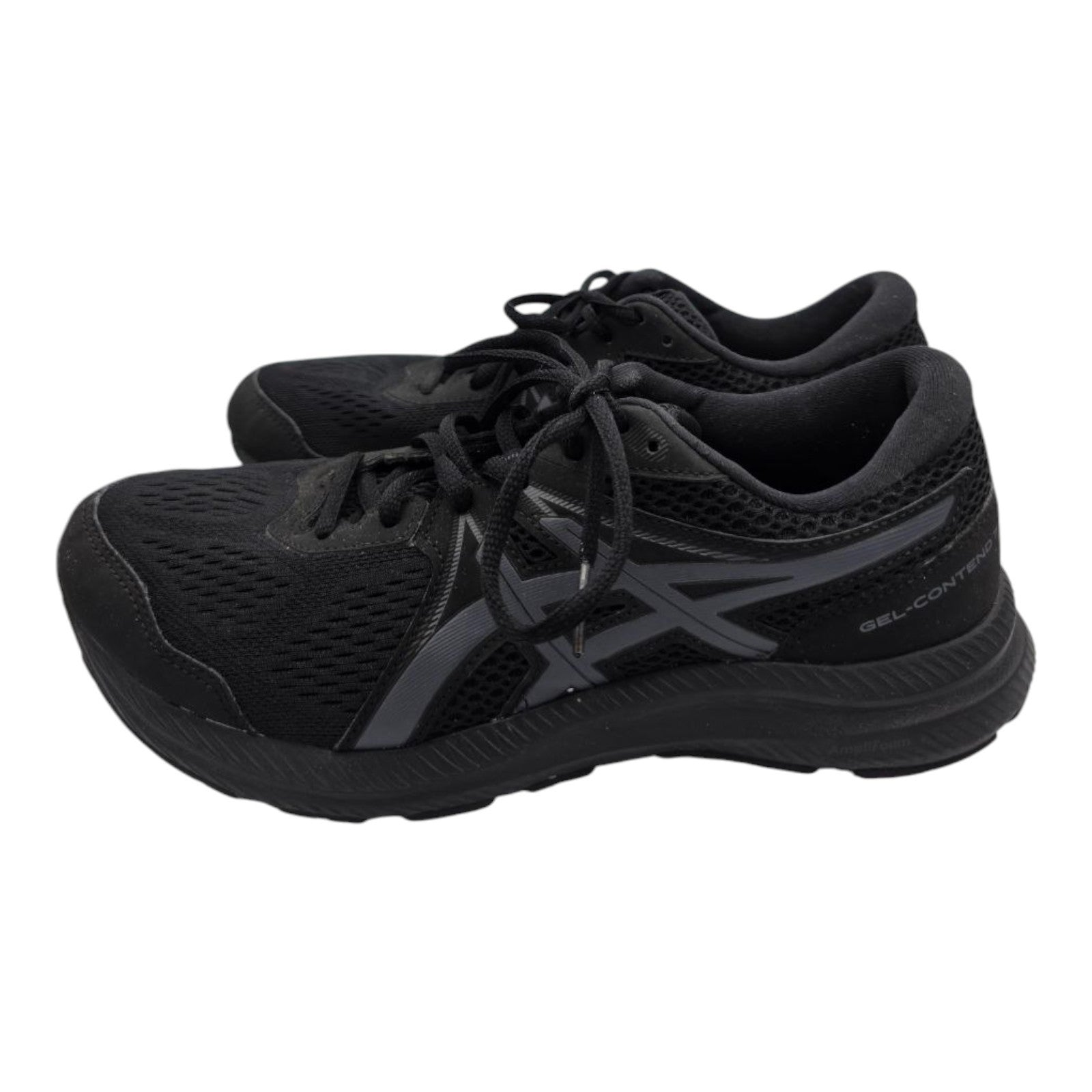 ASICS Gel-Contend 7 Running Shoes Black AmpliFoam Men’s Size 8 1011B040