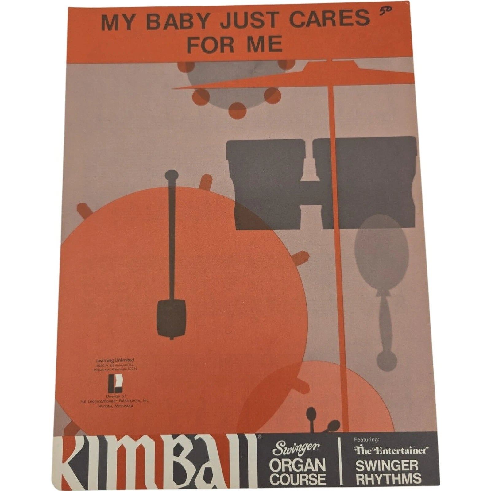 Vintage 1930 Sheet Music Kimball Swinger Organ Course My Baby Just Cares for Me