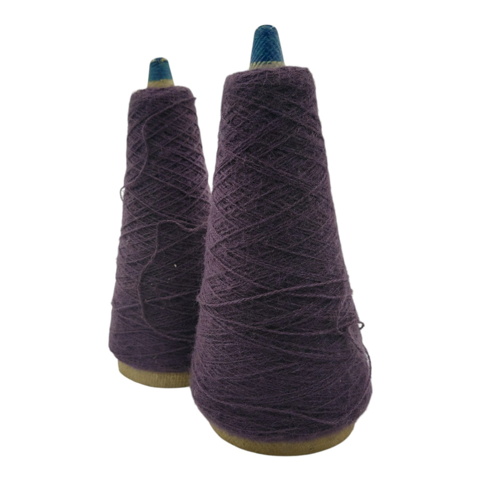 Vintage Phoenix Dye Works Yarn Cone Federal Elderberry 2/24 Lot of 2