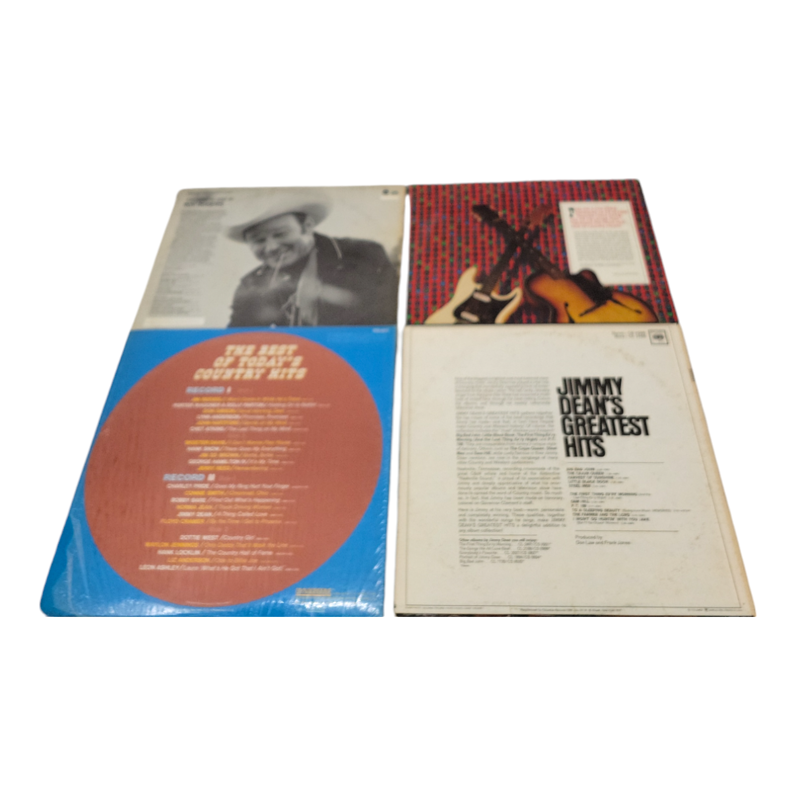 Vintage Roy Rogers Jimmy Dean and Various Artists Vinyl LP 4 Record Bundle
