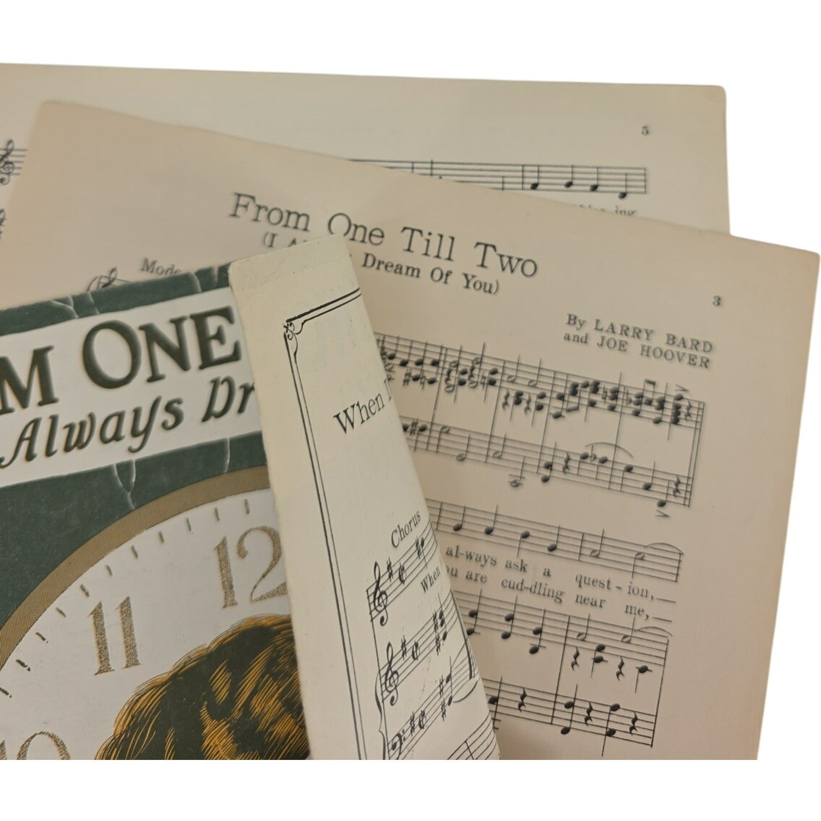 Vintage 1924 From One Till Two I Always Dream Of You Sheet Music