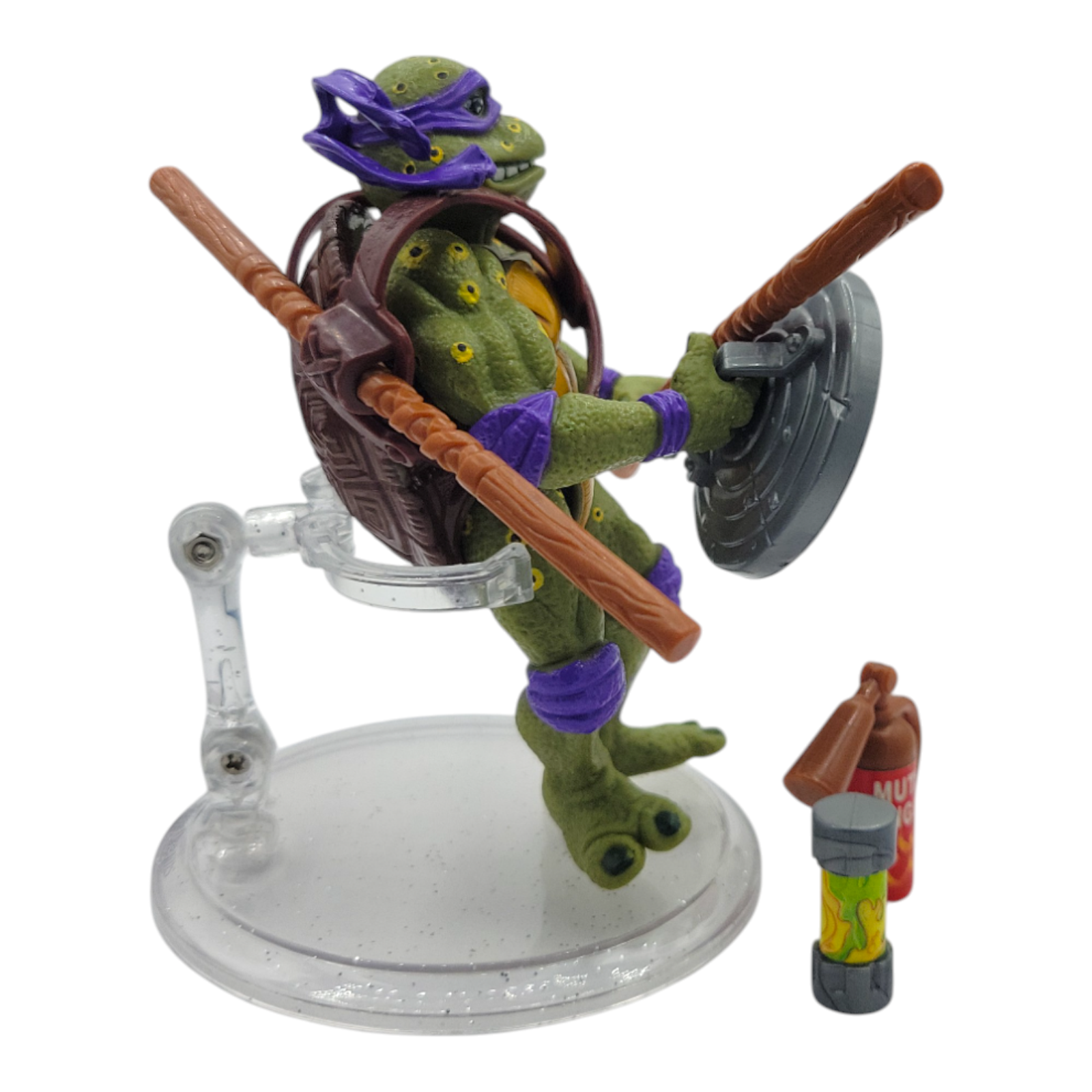 1992 Playmates Toys TMNT Movie Star Donatello Action Figure with Weapons