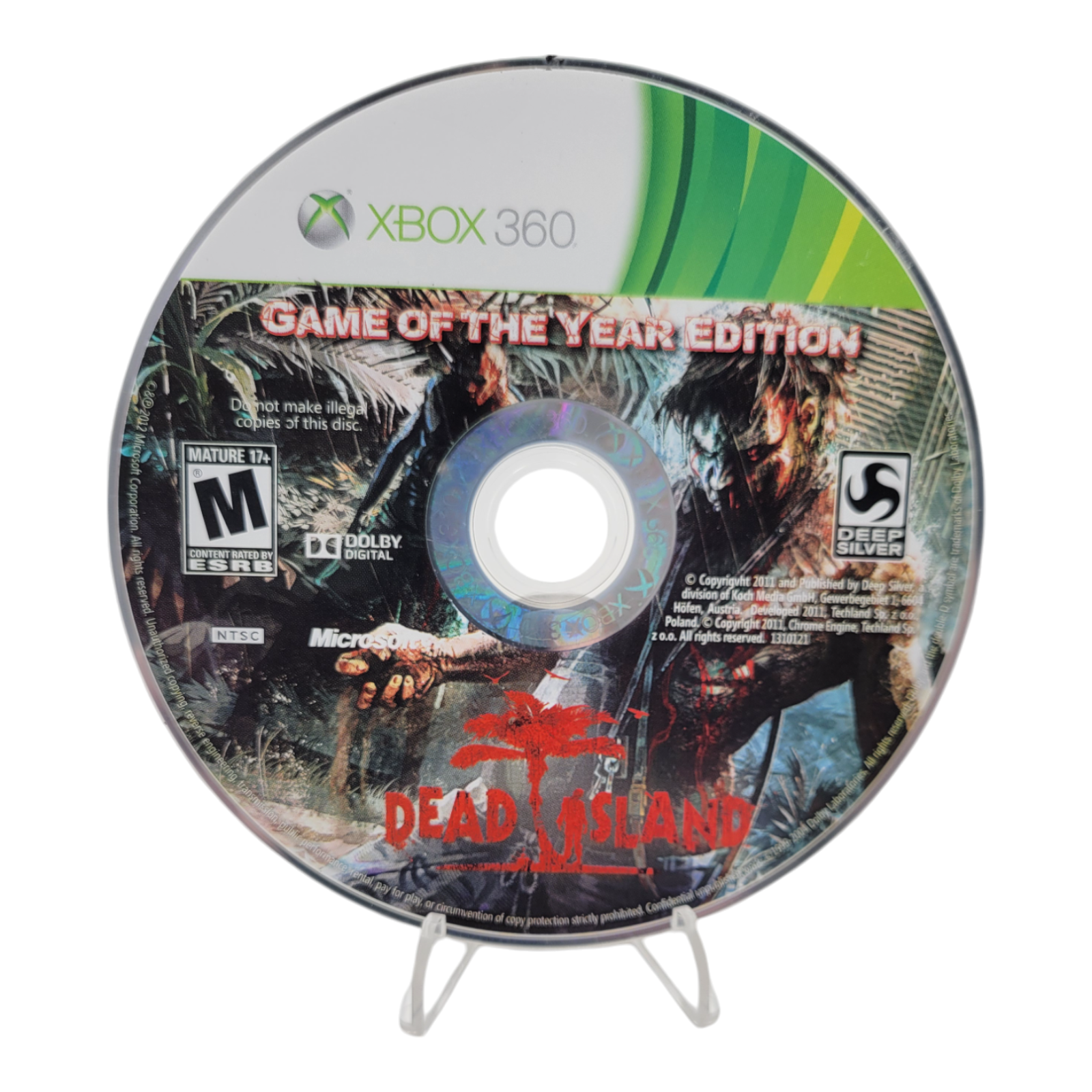 Deep Silver Dead Island Game of the Year Edition Xbox 360 2011 Disc Only