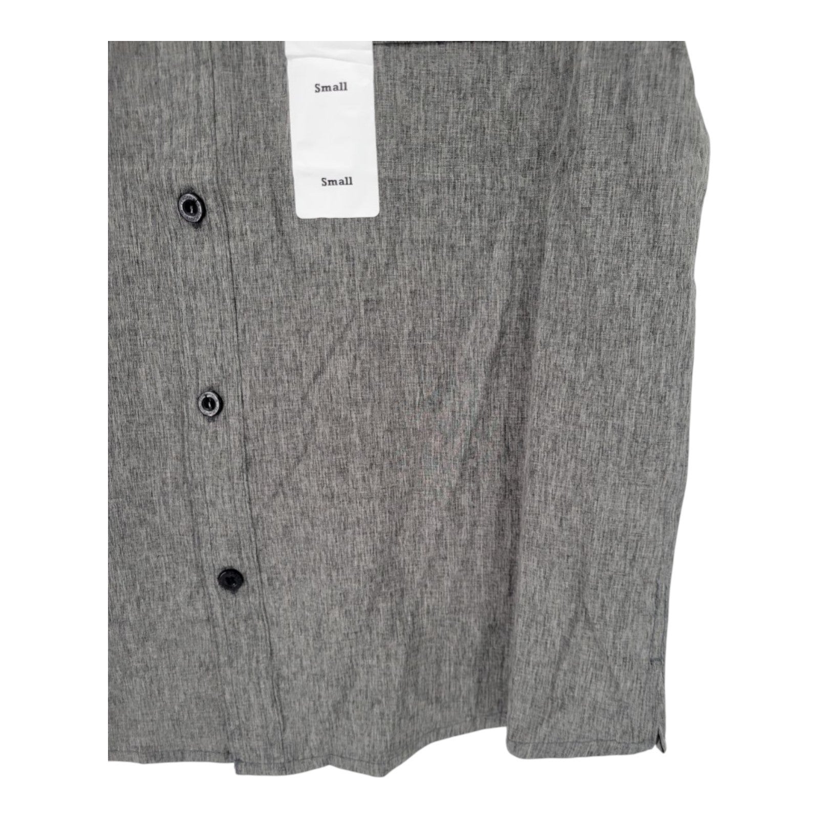 ZeroXposur Men's Travel Shirt Heather Slate Stretch Button-Up Small