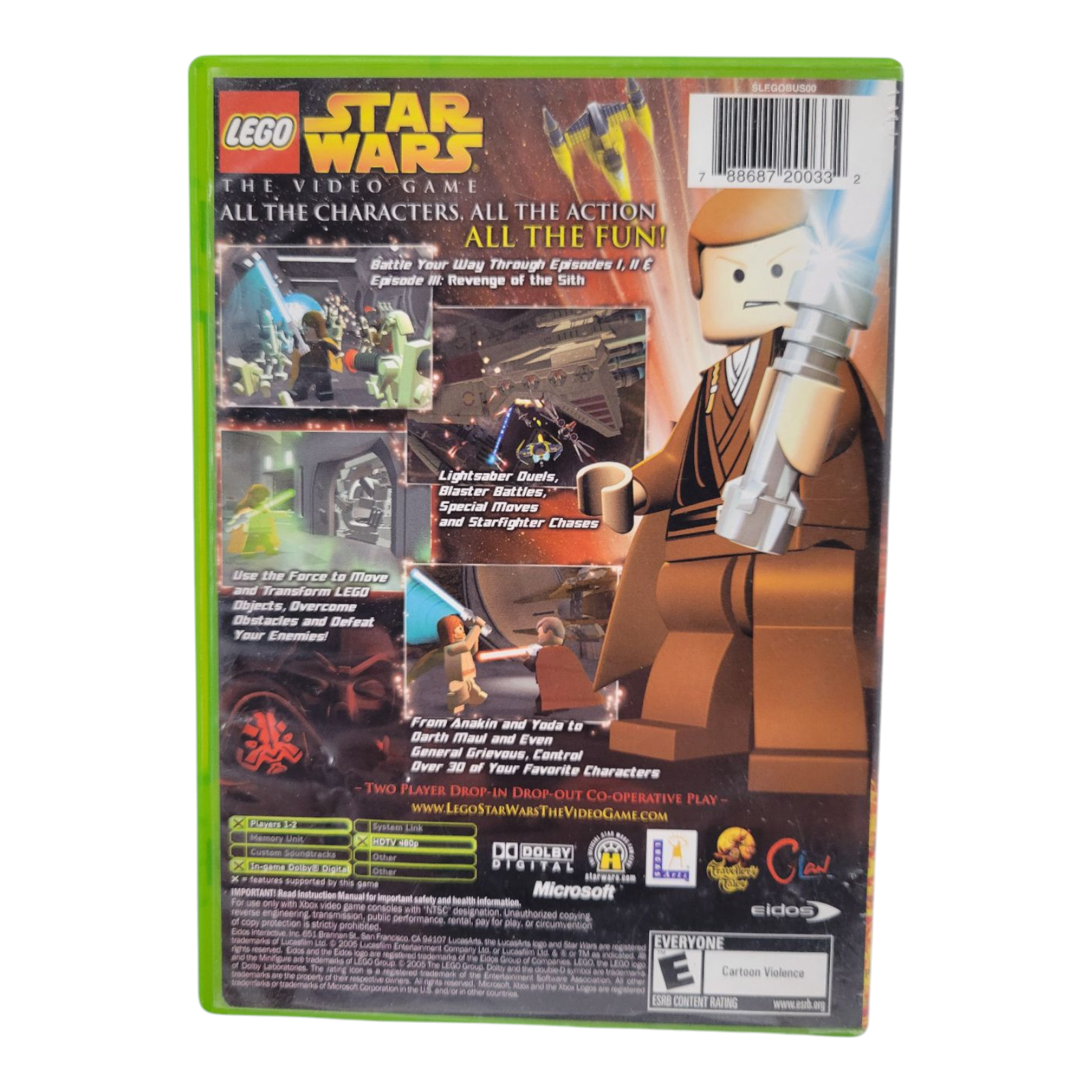 LEGO Star Wars The Video Game Xbox 2005 Complete Manual Case