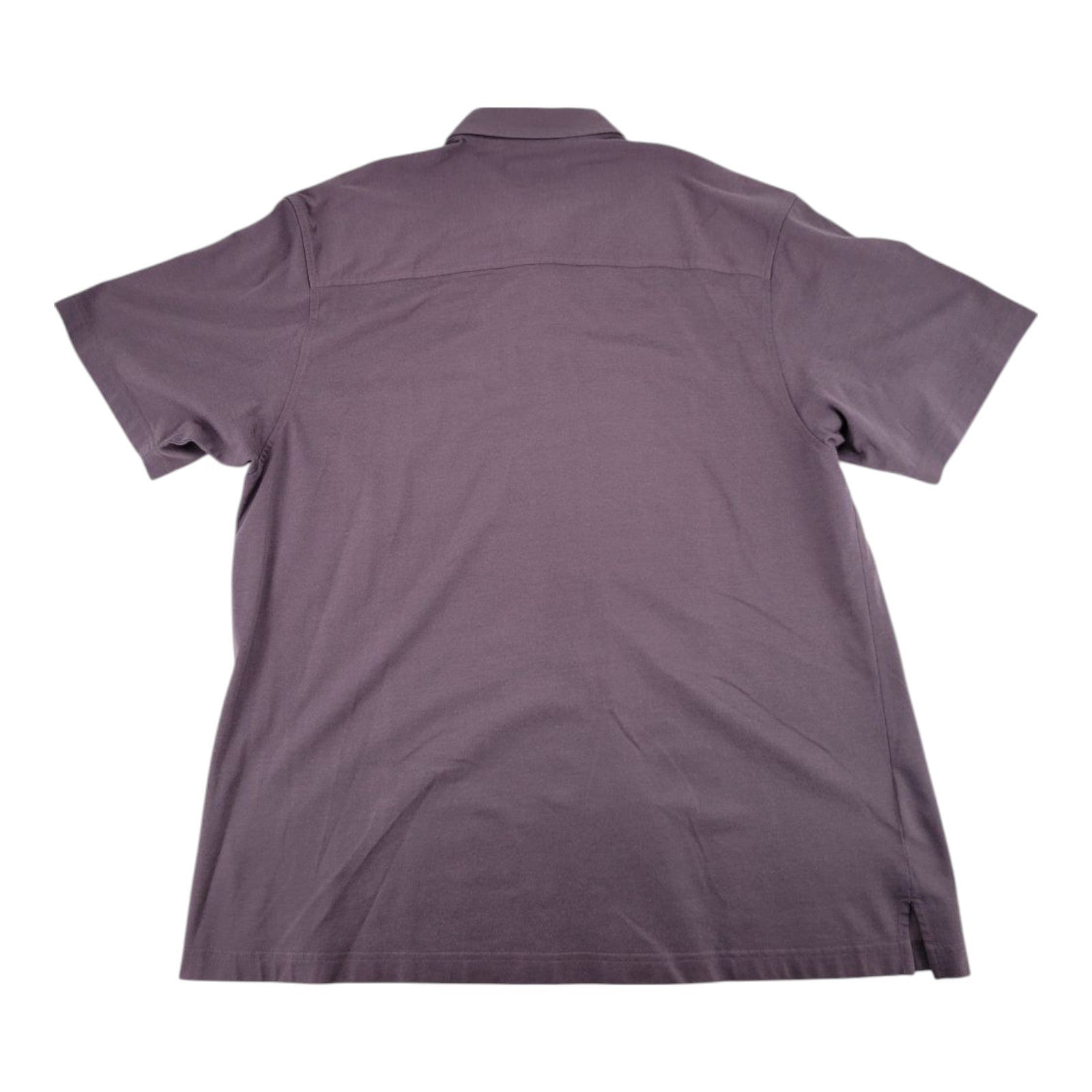 Feldini Mens Purple Button Down Short Sleeve Casual Shirt Size XL