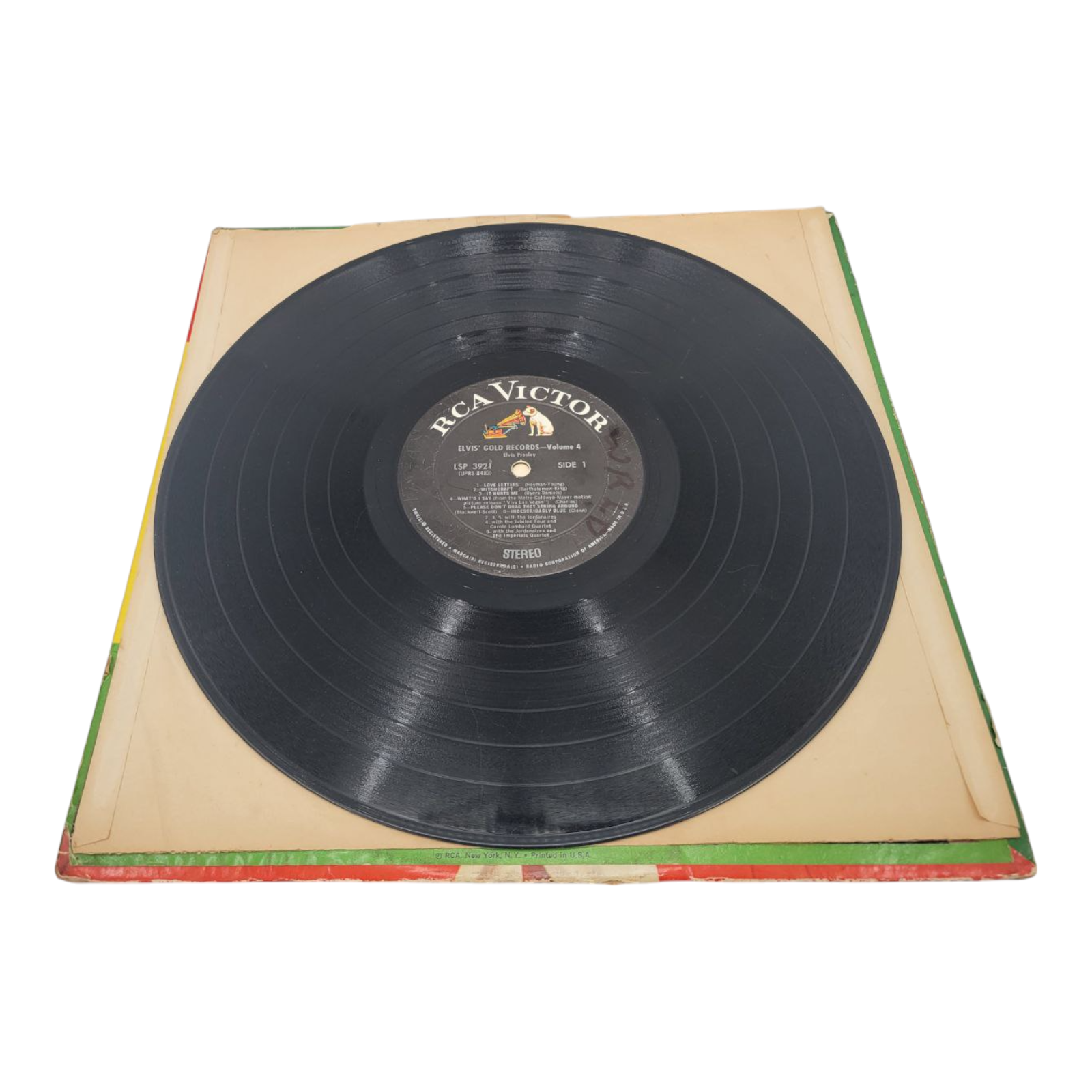 Elvis Presley 2 Vinyl LP Bundle Gold Records and Worldwide Gold Award Hits