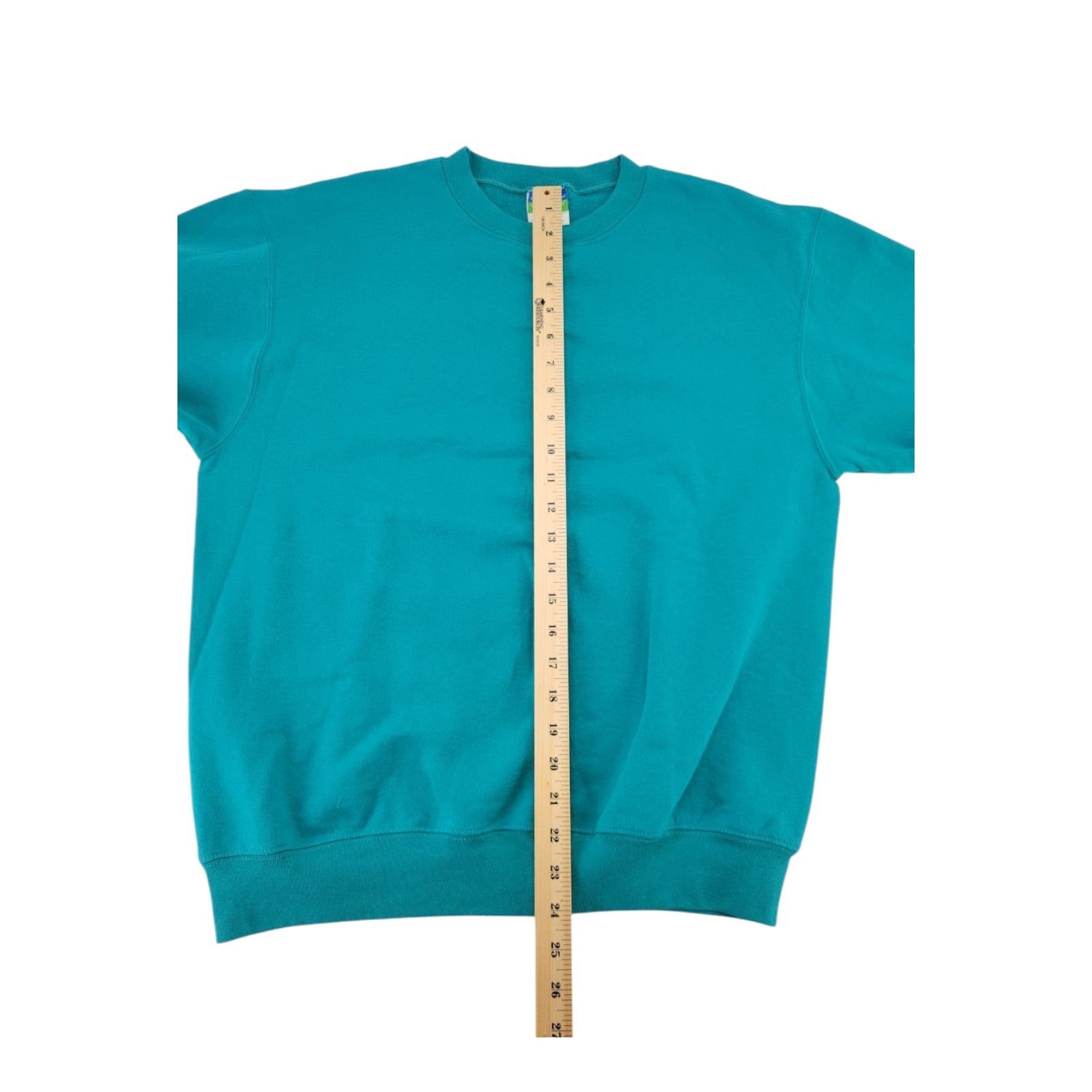 Champion Men's Teal Eco Fleece Sweatshirt M Crewneck Pullover Long Sleeve