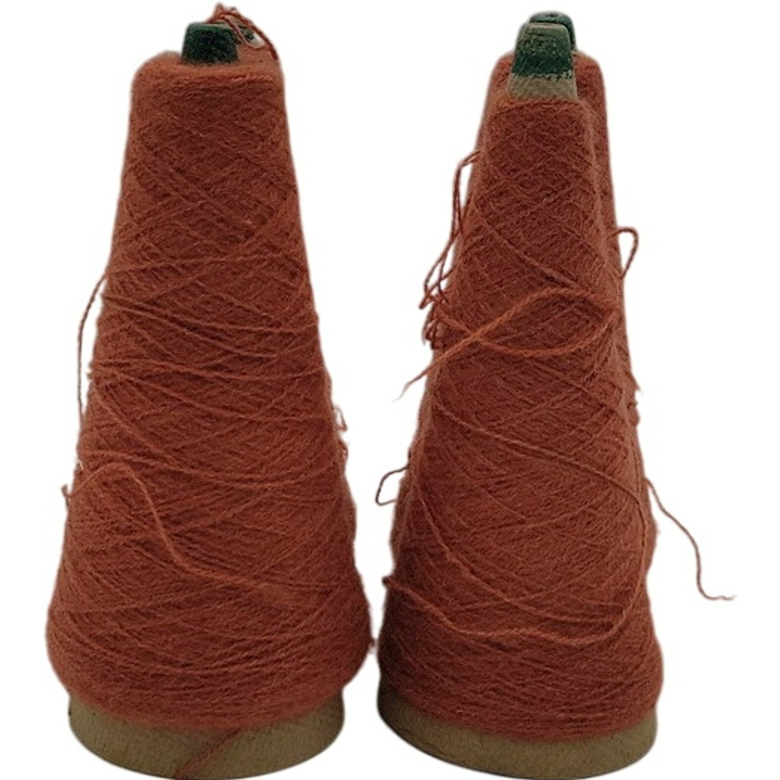 Vintage Templon 2/24 Dk Spice Heather Acrylic Cone Yarn S-77452 Lot of 4