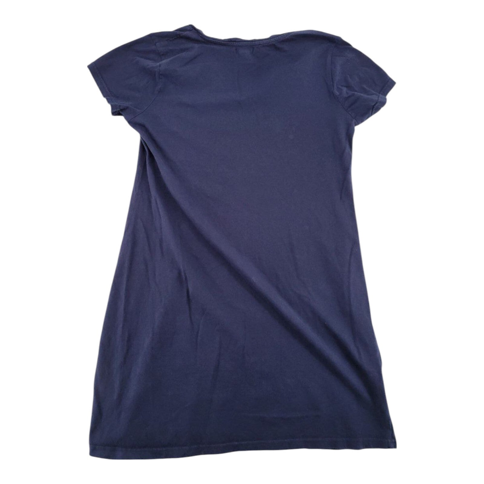 US Polo Assn Navy Blue V Neck Embroidered Logo T-Shirt Dress Womens Size M
