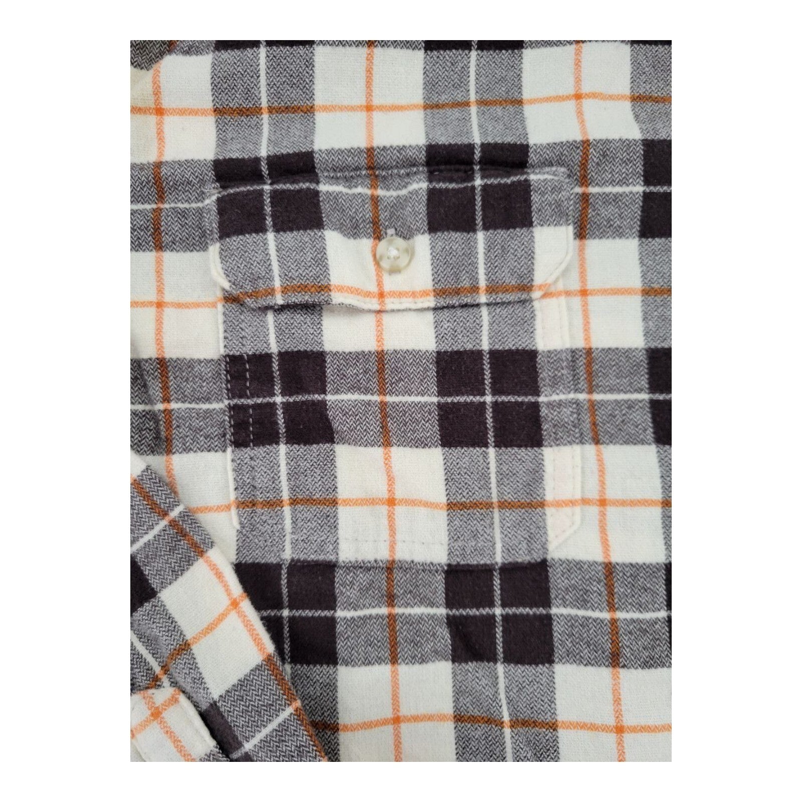 Goodfellow & Co Standard Mens Flannel Button Up Long Sleeves Shirt Size L