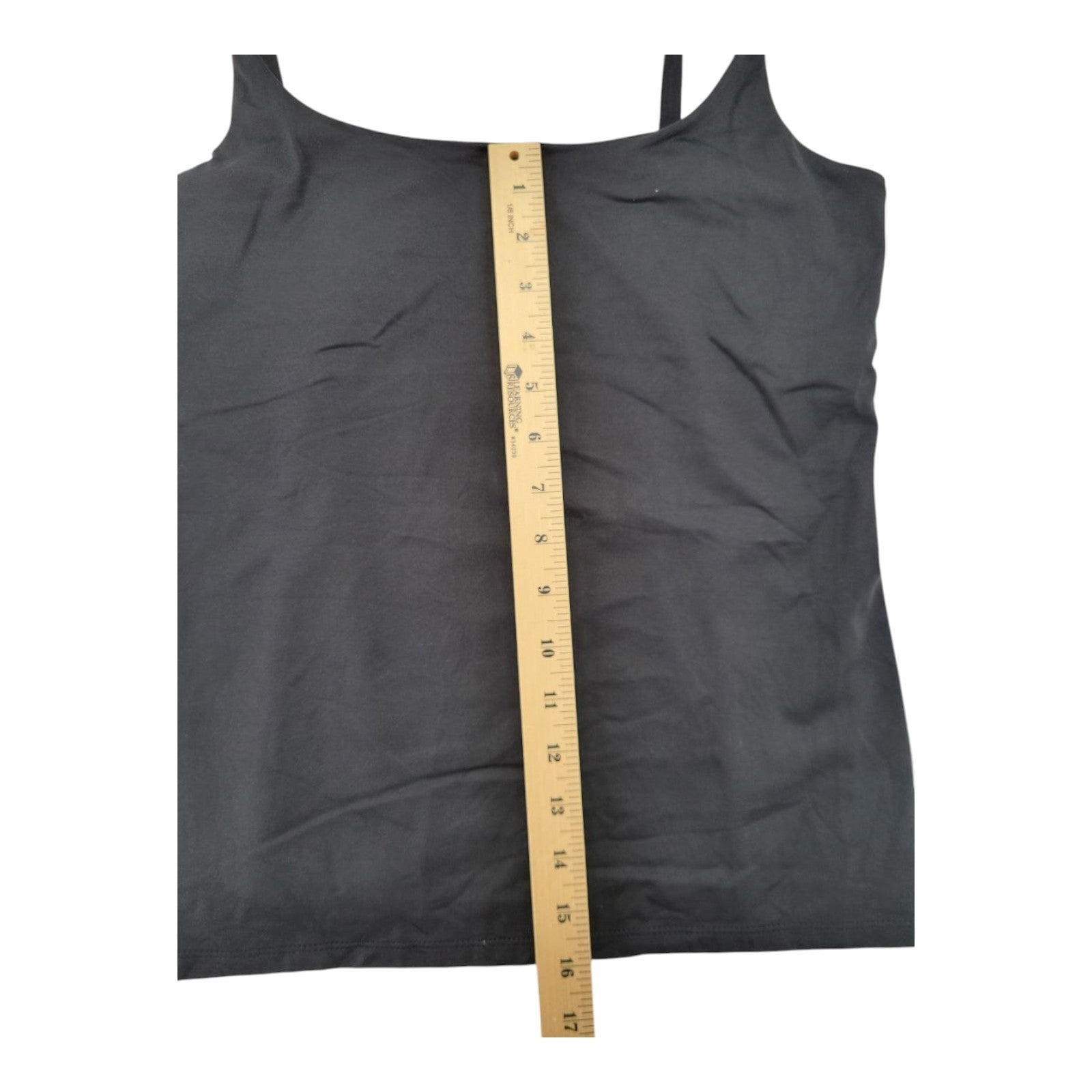 New York & Company Women's Black Cami Tank Top Adjustable Strap Nylon Blend L