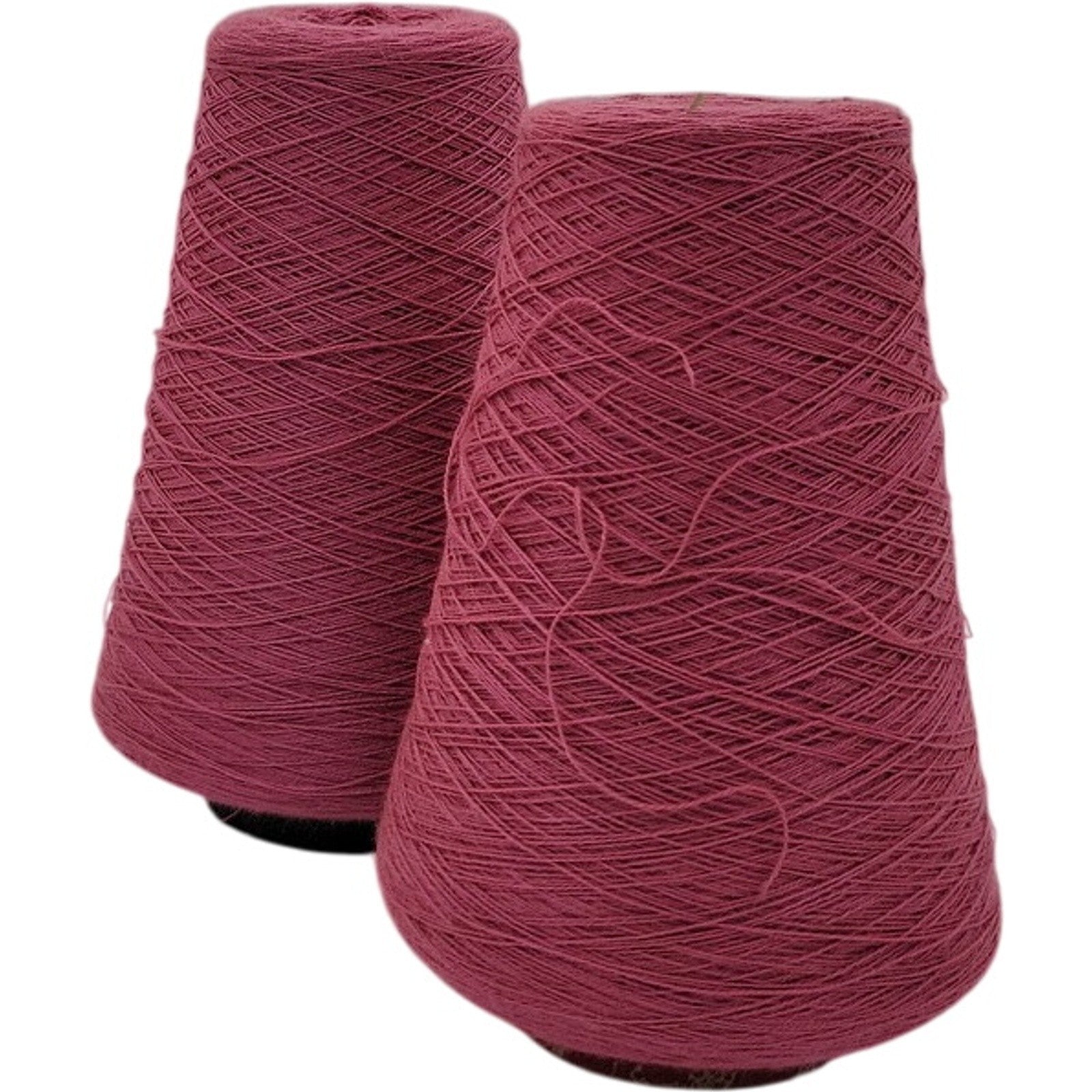 Vintage Pisgah Yarn 2/24 Rose Pink Weaving Knitting Cone Yarn 6105 Lot of 2