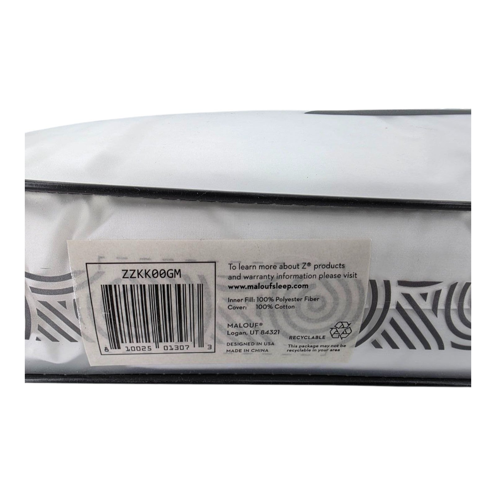 Z by Malouf Gelled Microfiber King Pillow Down Alternative 250TC