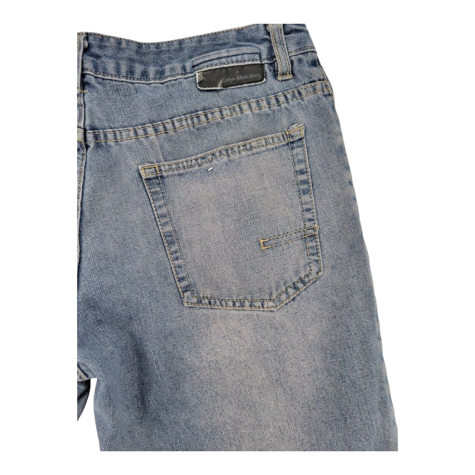 Calvin Klein Womens Blue Denim Bermuda Shorts Size 20
