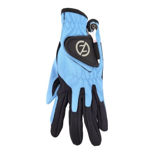 Zero Friction Junior Left Hand Golf Glove Compression Fit Performance Blue