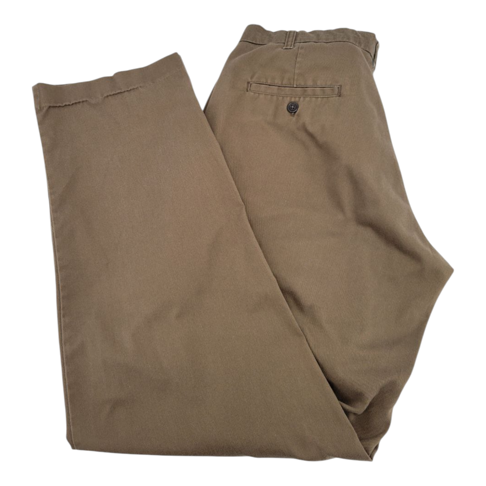 WearGuard UPS Work Pants Mens Brown Flat Front Utility Chinos 33x33 RN 49995