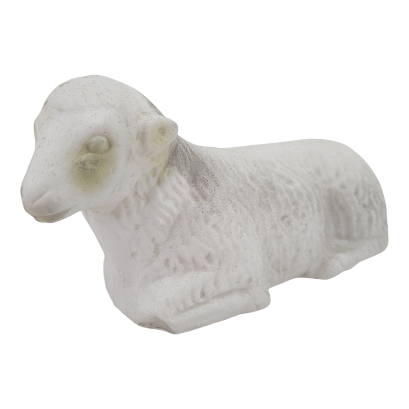 Vintage Blow Mold Laying Sheep Lamb Granite Look Christmas Nativity Yard Decor